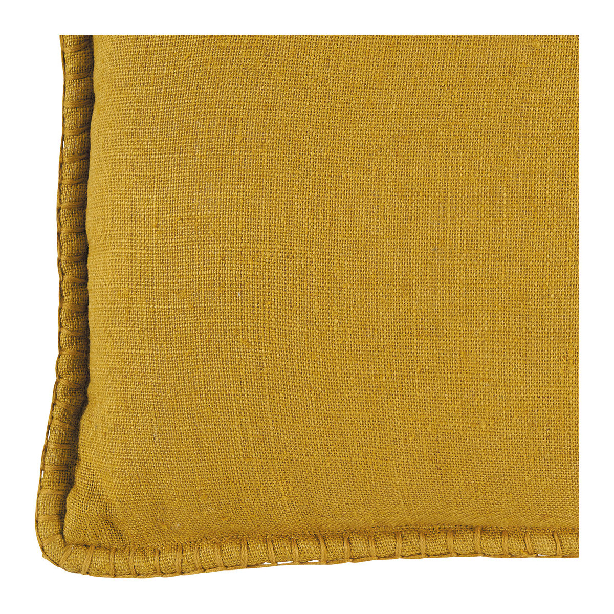 Linen cushion BLANC D'IVOIRE Yellow