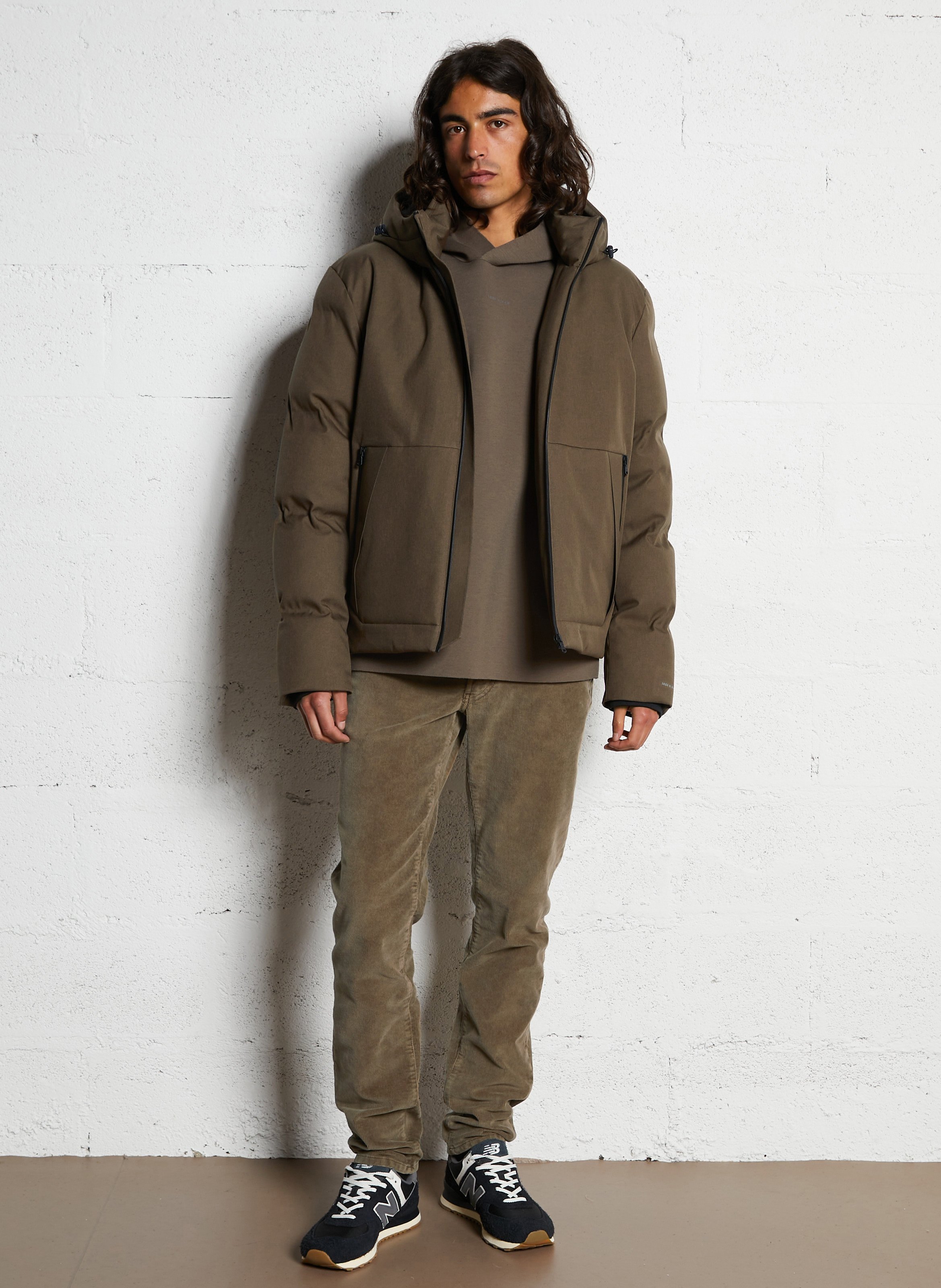 Wattierte Jacke mit Stehkragen, wasserdicht IKKS Braun