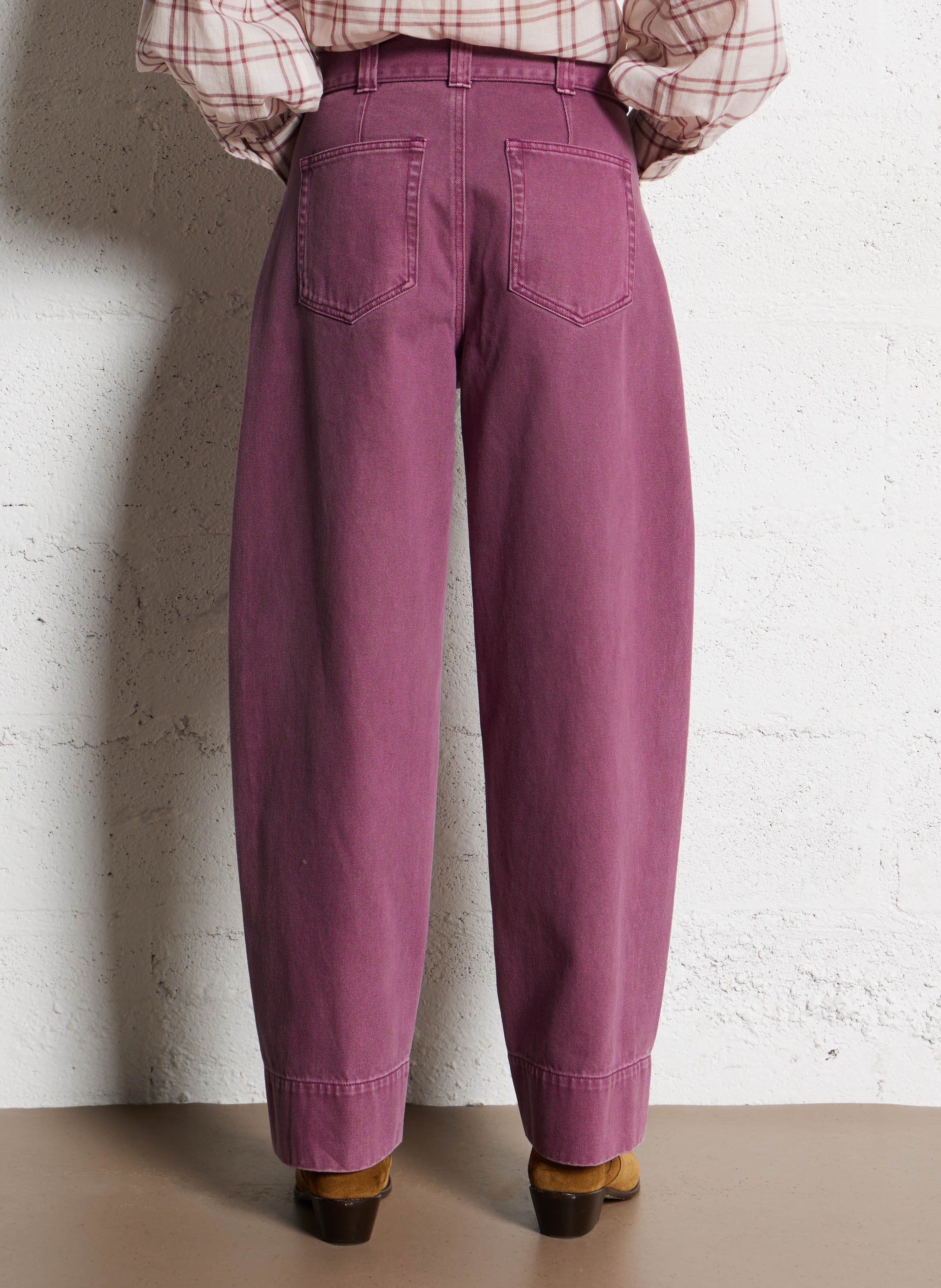 Jean large en coton SUNCOO Rose