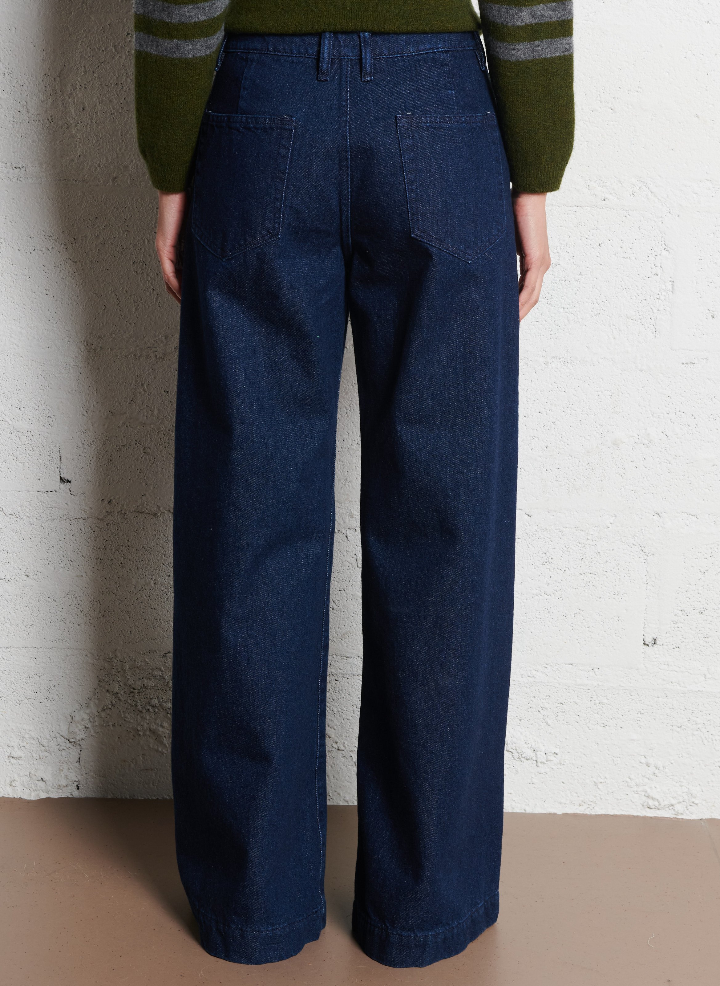 Wijde jeans - katoenblend ACQUAVERDE Blauw