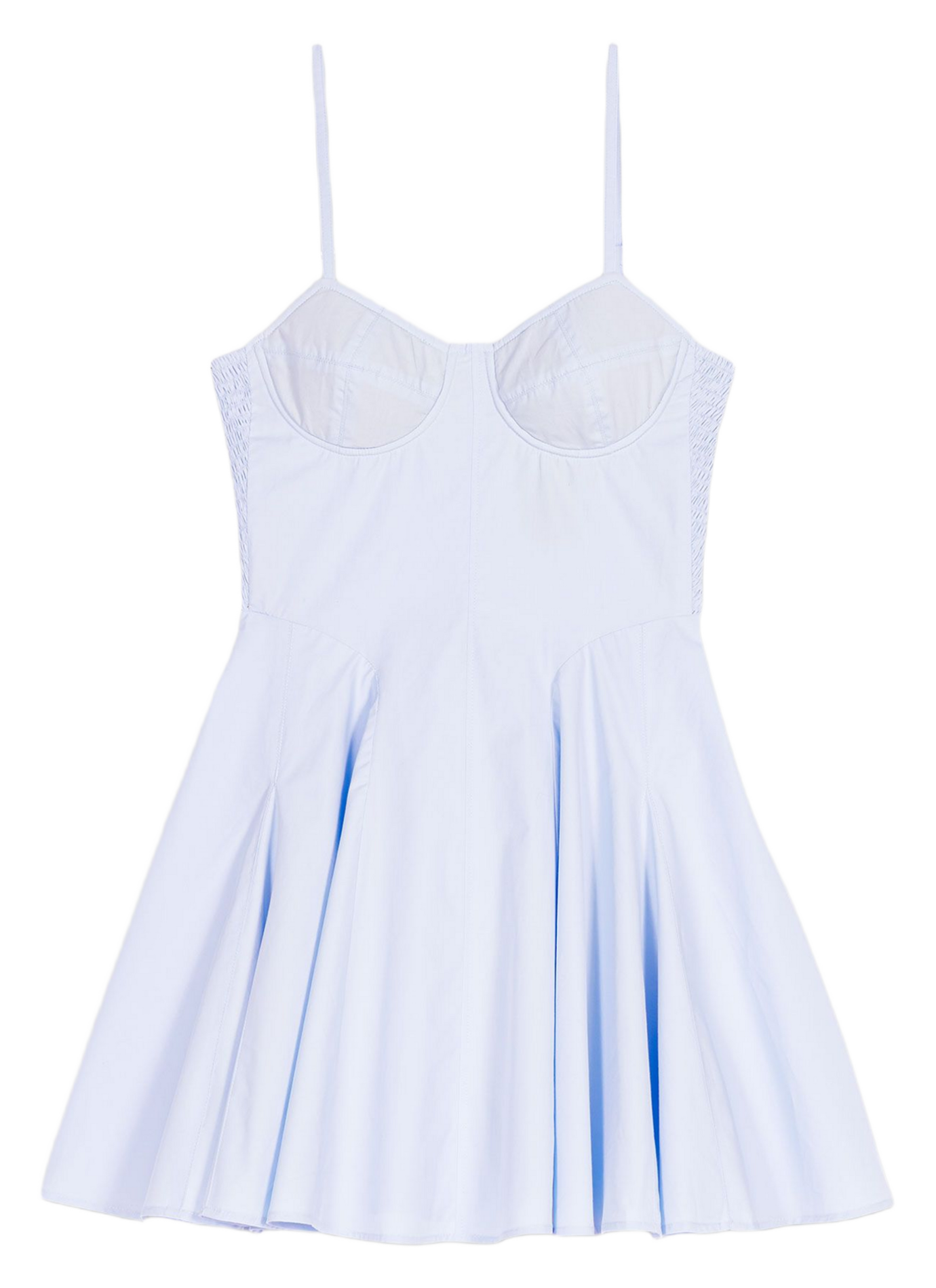 Robe courte en coton MAJE Bleu