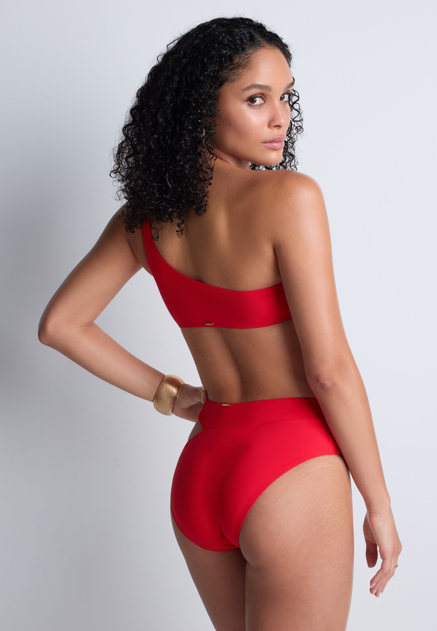 High-rise bikini bottoms AUBADE Red