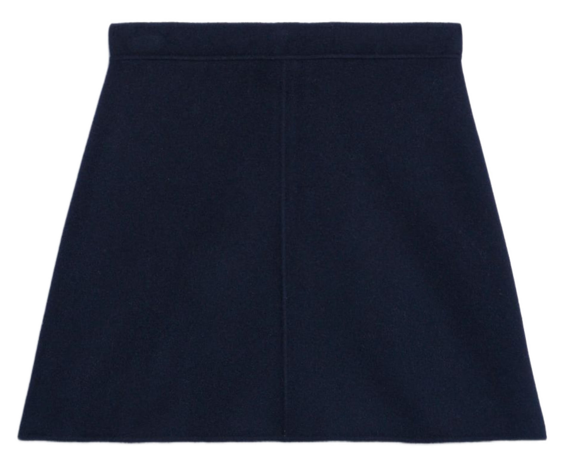 Jupe courte en laine mélangée JUNA Marine