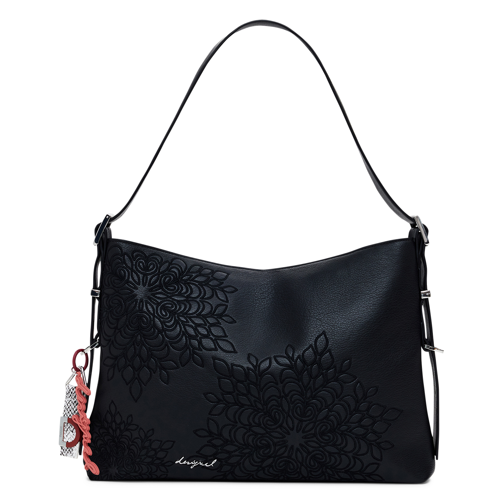 Bestickte Umhängetasche DESIGUAL Schwarz