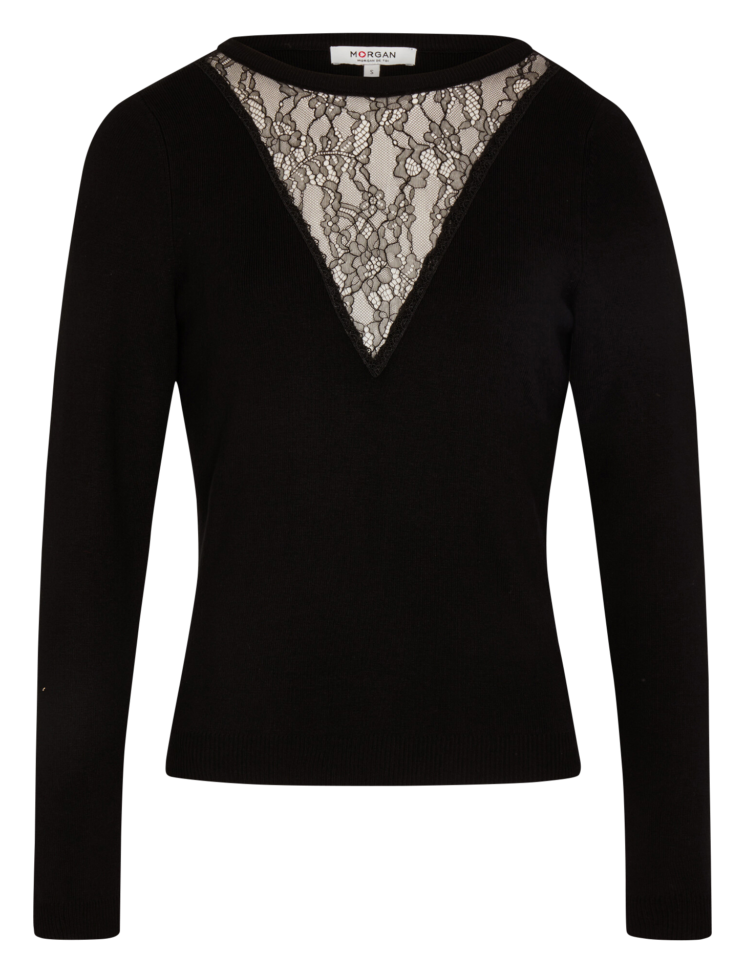 High-neck sweater MORGAN Black
