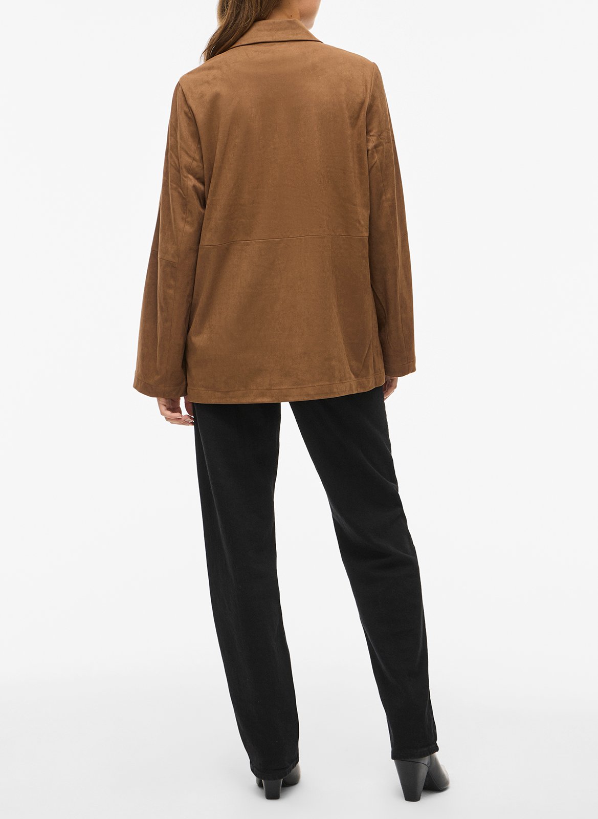 Veste col tailleur  VILA Marron