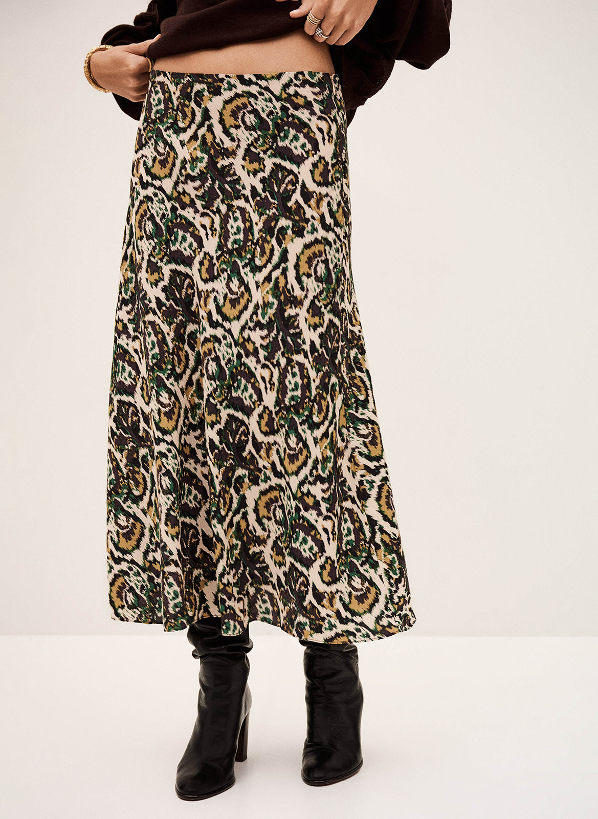 Jupe midi impimée BA&SH