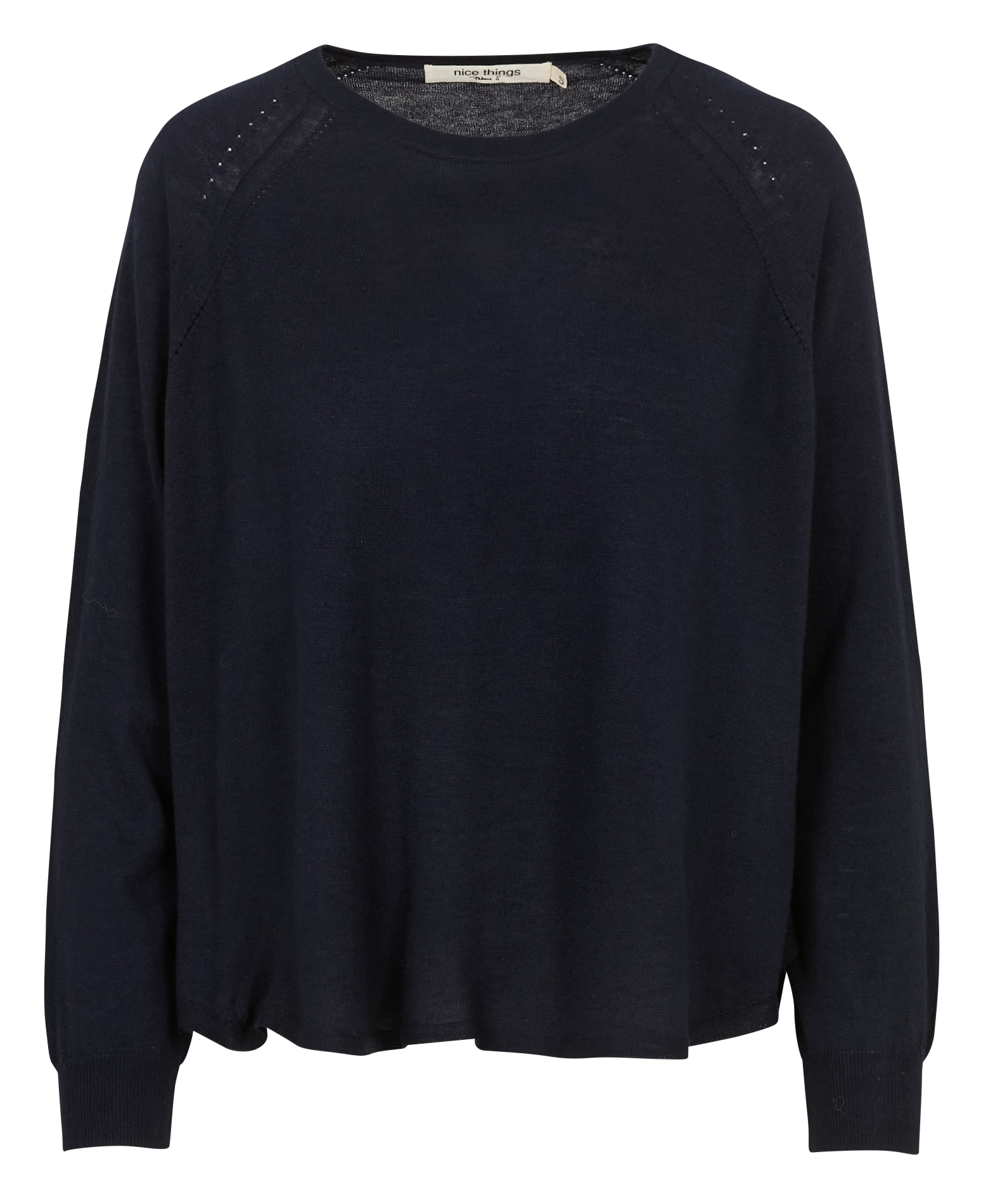 Pull oversize en maille NICE THINGS Bleu
