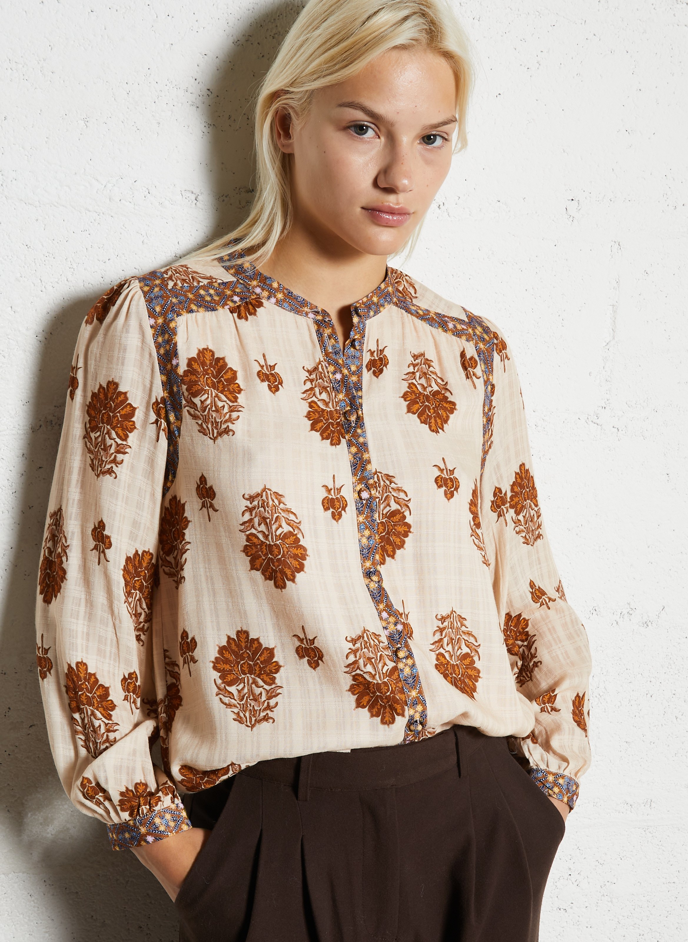 Chemise ample col mao LA PETITE ETOILE Multicolore