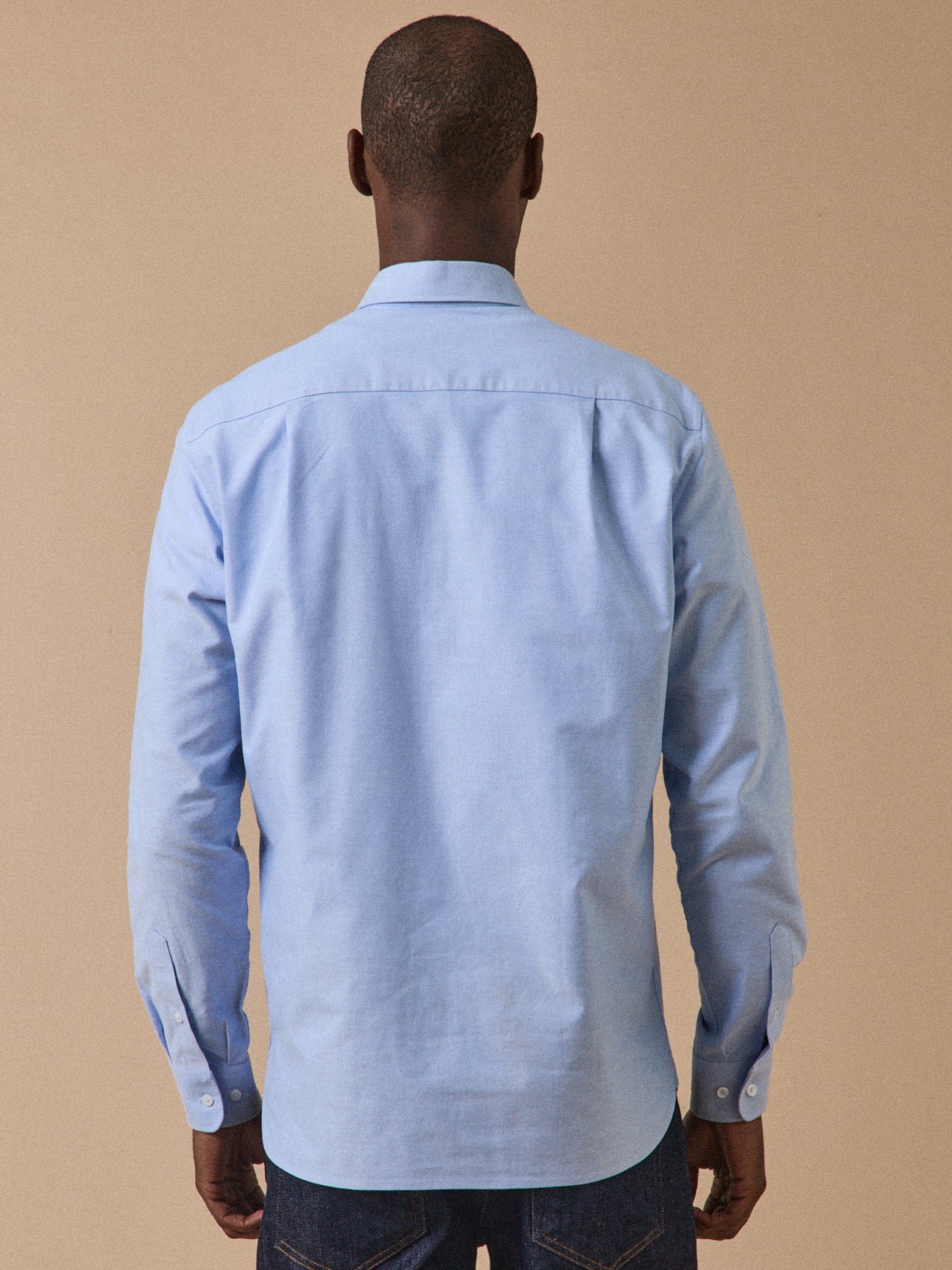 Contemporary cut Oxford shirt Blue