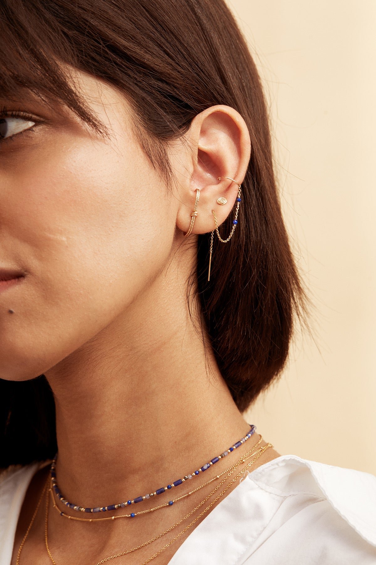 Illusion Sparkle Earrings YAY Golden