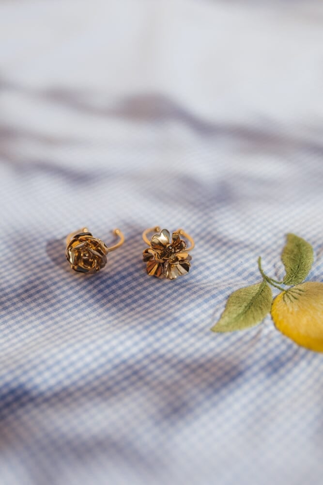 AGLAÉ - Fine gold-plated flower ring MONSIEUR SIMONE Golden