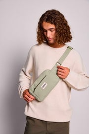 Cotton waist bag Green