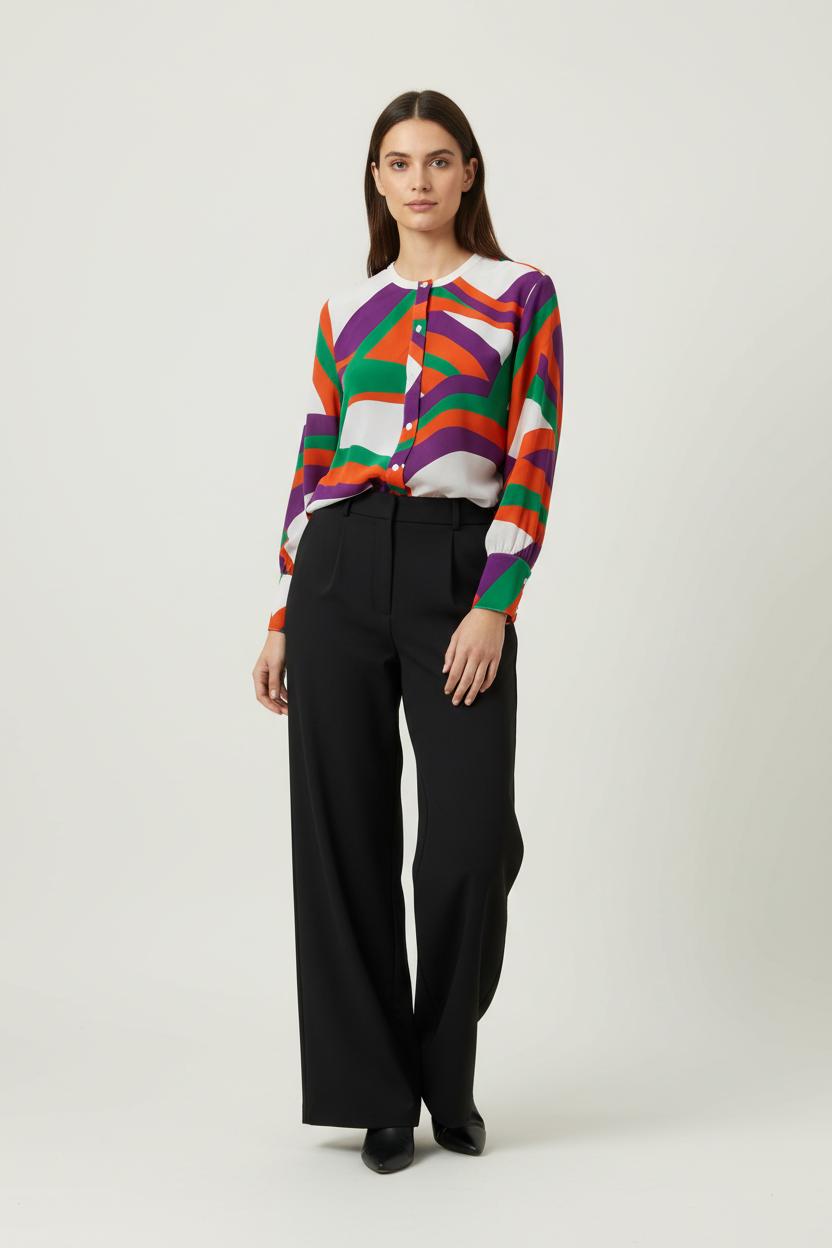 Blouse TARA JARMON - Seconde Main Multicolored