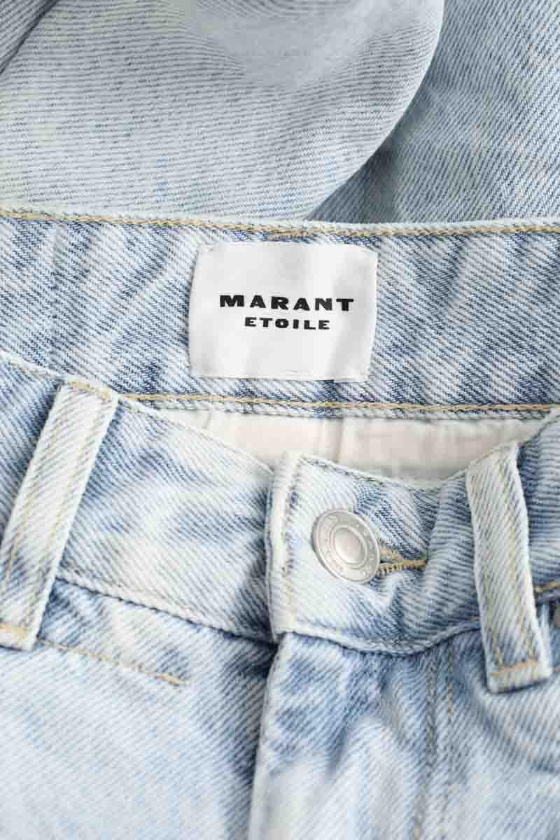 Straight cotton-blend pants ISABEL MARANT ÉTOILE - SECONDE MAIN Blue