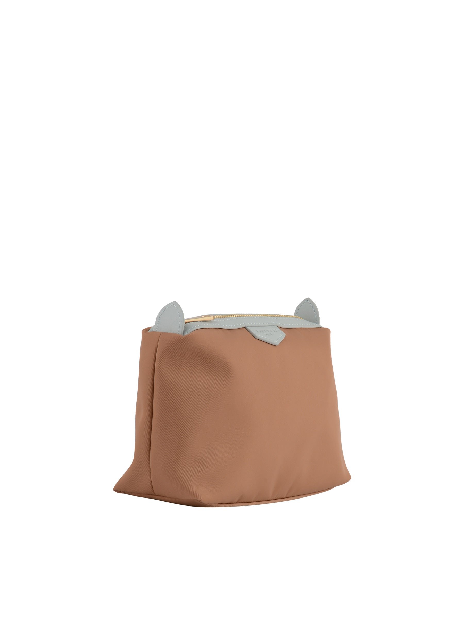 Calfskin leather handbag POURCHET Blue