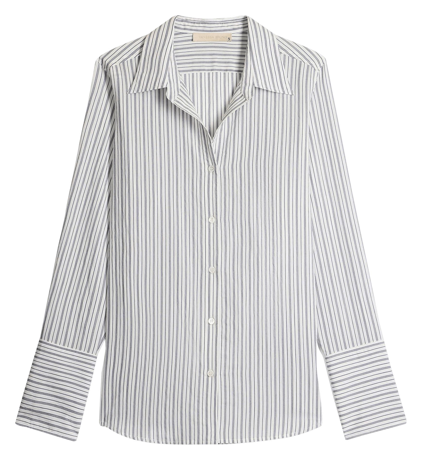 Camisa a rayas con cuello clásico VANESSA BRUNO Azul