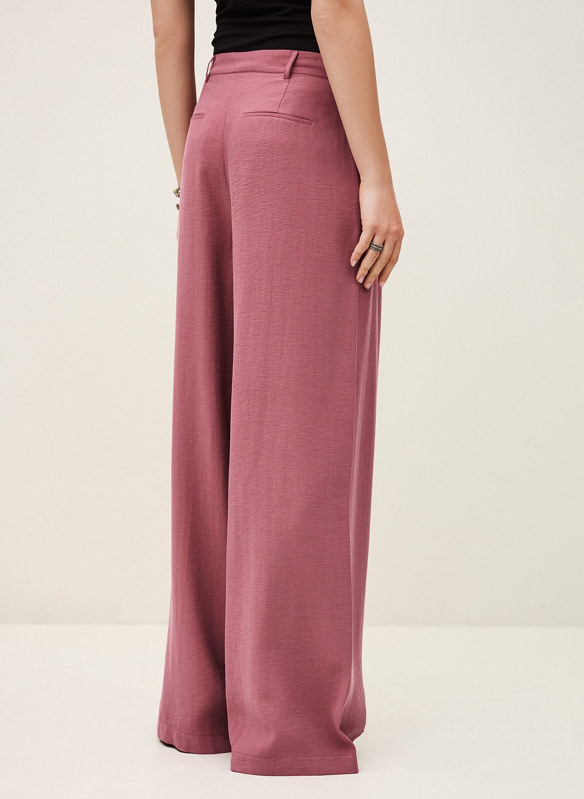 Pantalon large Rose