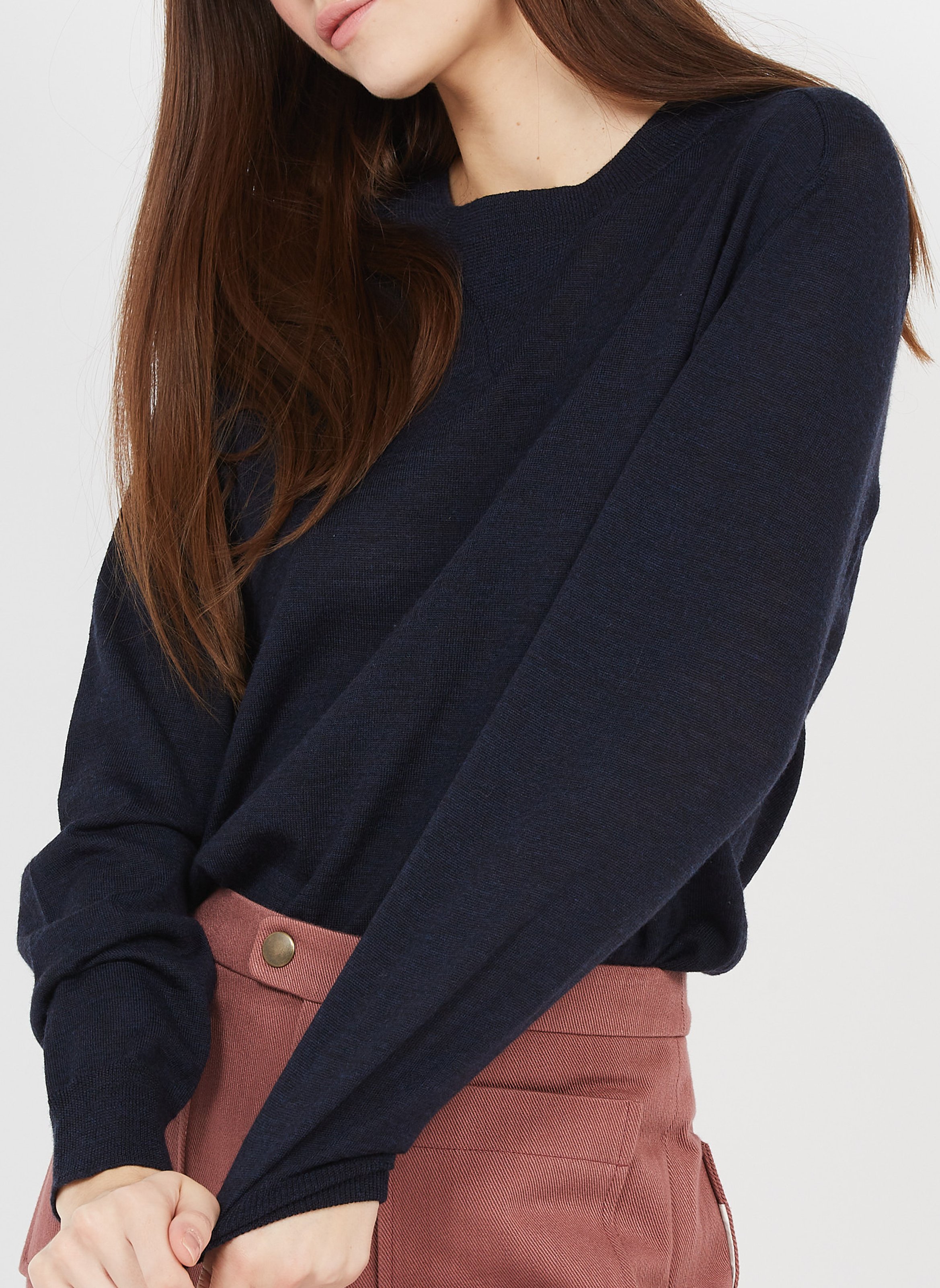 Blue wool sweater SOEUR Blue