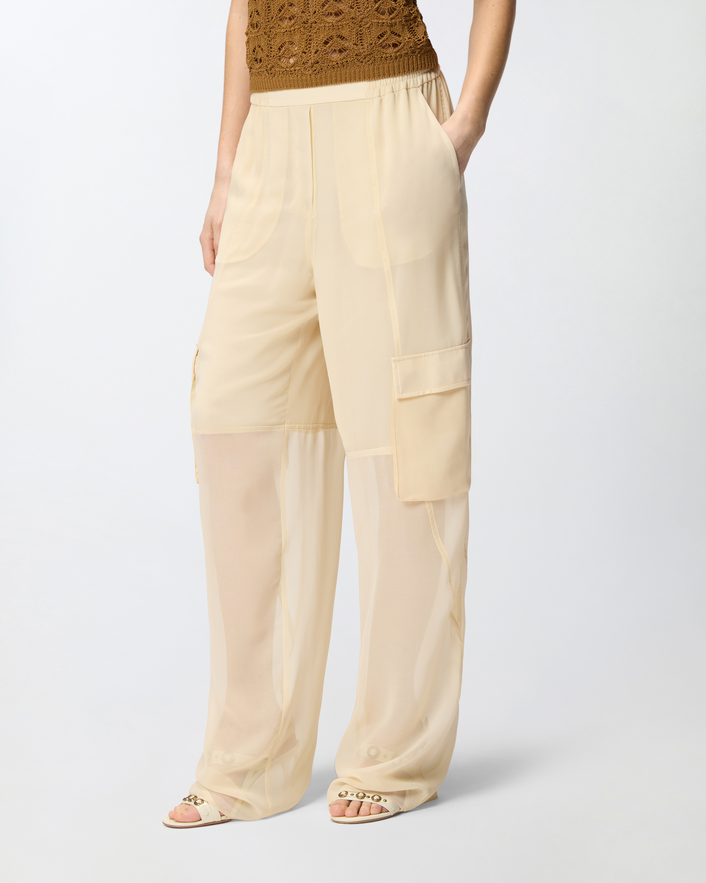 Lightweight cargo pants PINKO Blue