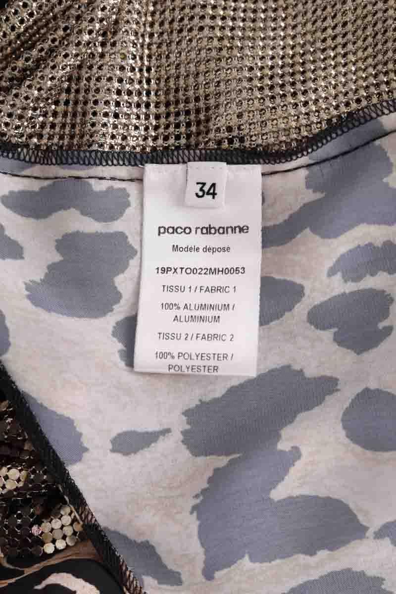 Azawood sleeveless top PACO RABANNE - Seconde Main Brown