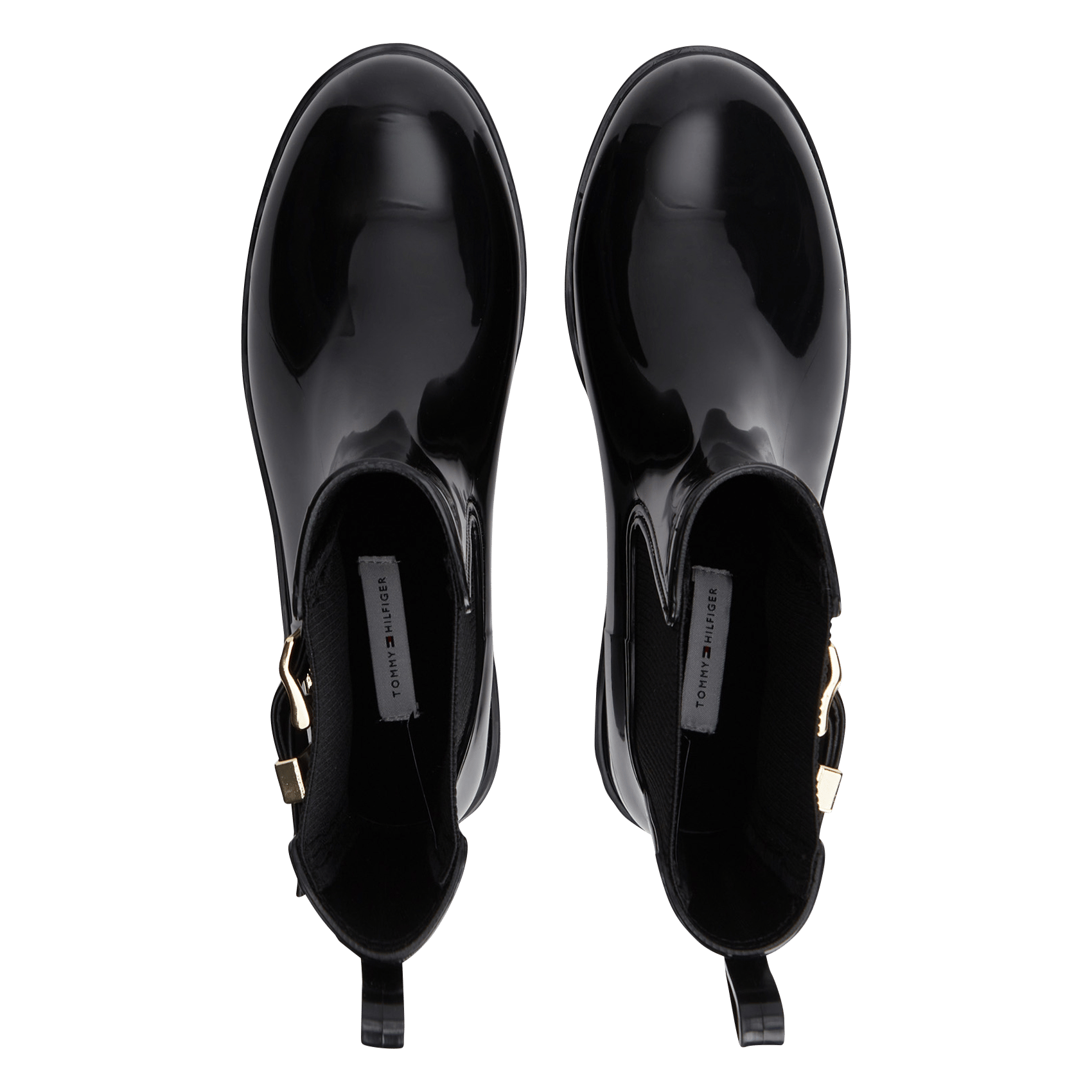 Patent leather boots TOMMY HILFIGER Black