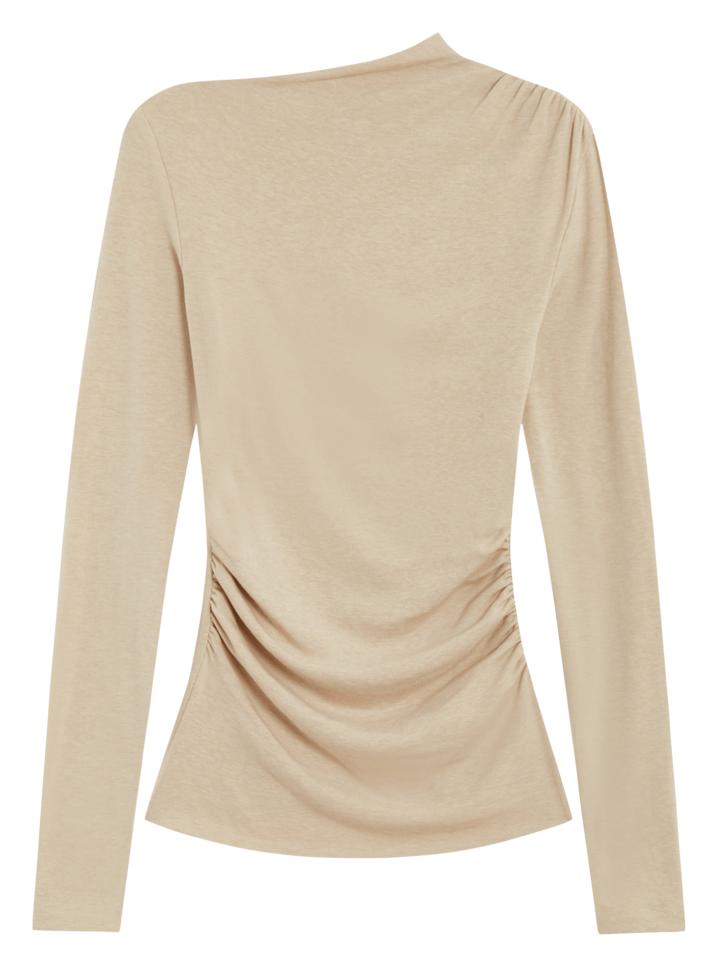T-shirt moulant col montant GRACE ET MILA Beige