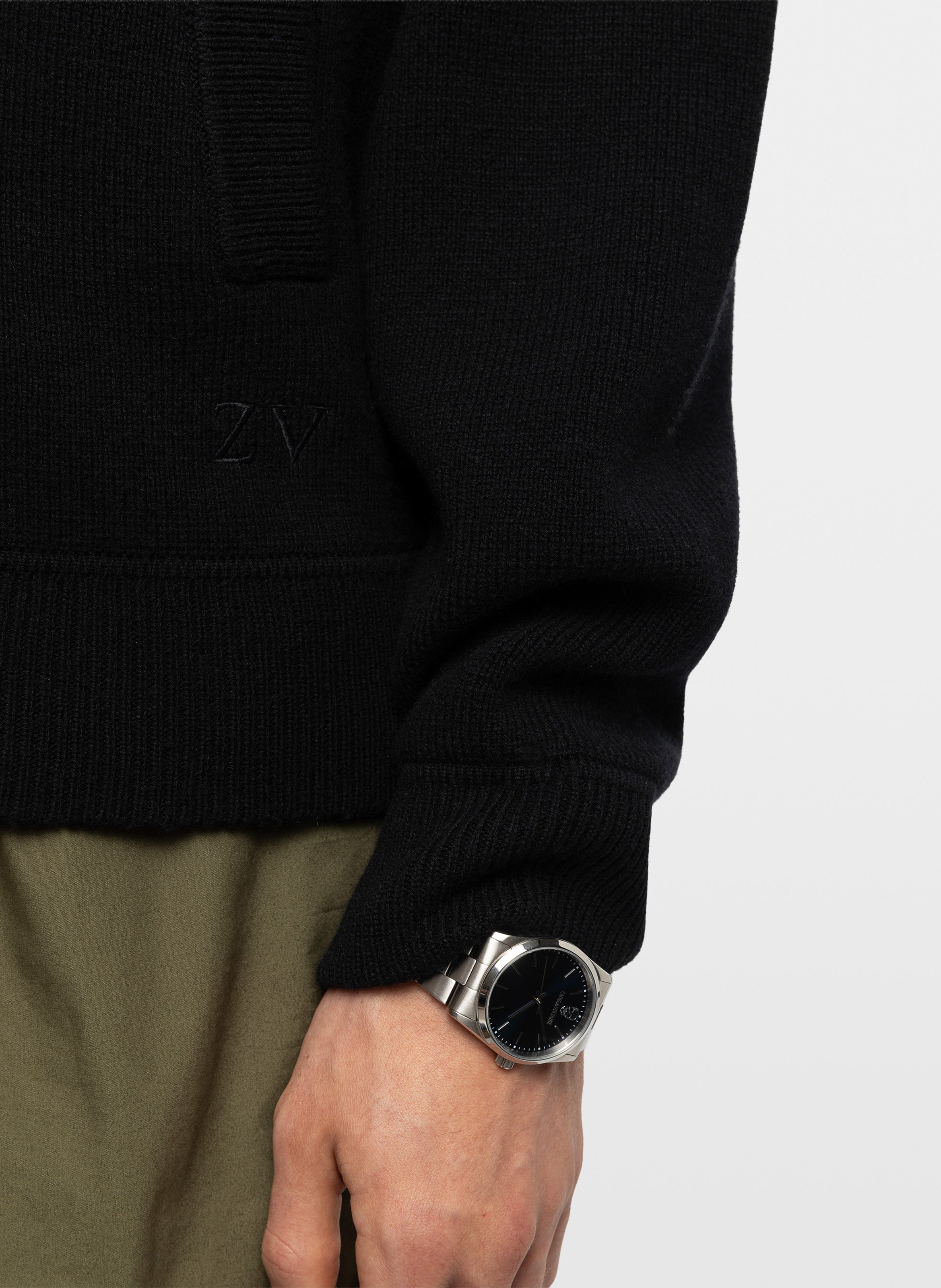 Rundhals-Cardigan aus Wollmix ZADIG&VOLTAIRE Schwarz