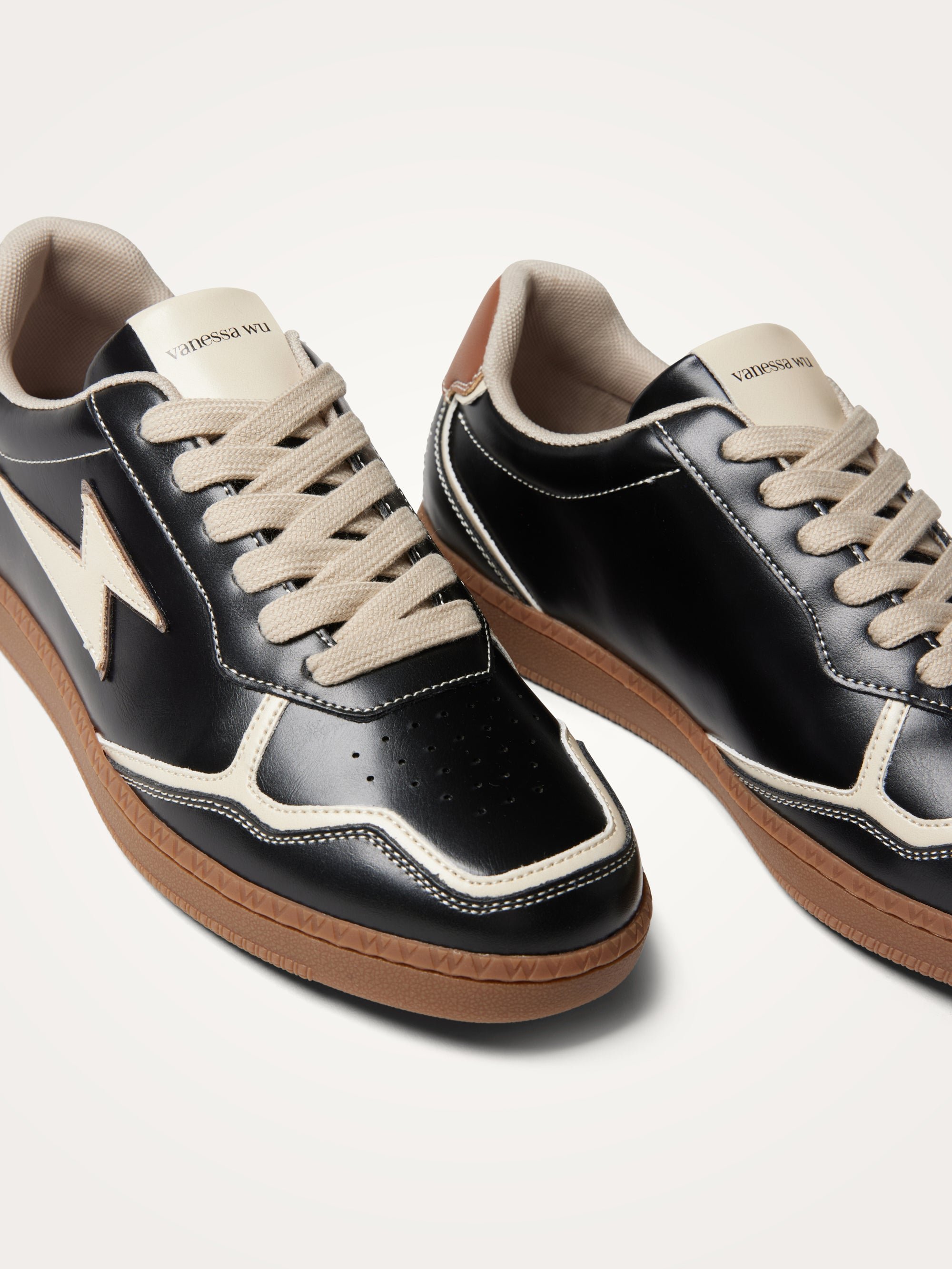 Lightning retro sole sneakers VANESSA WU Black