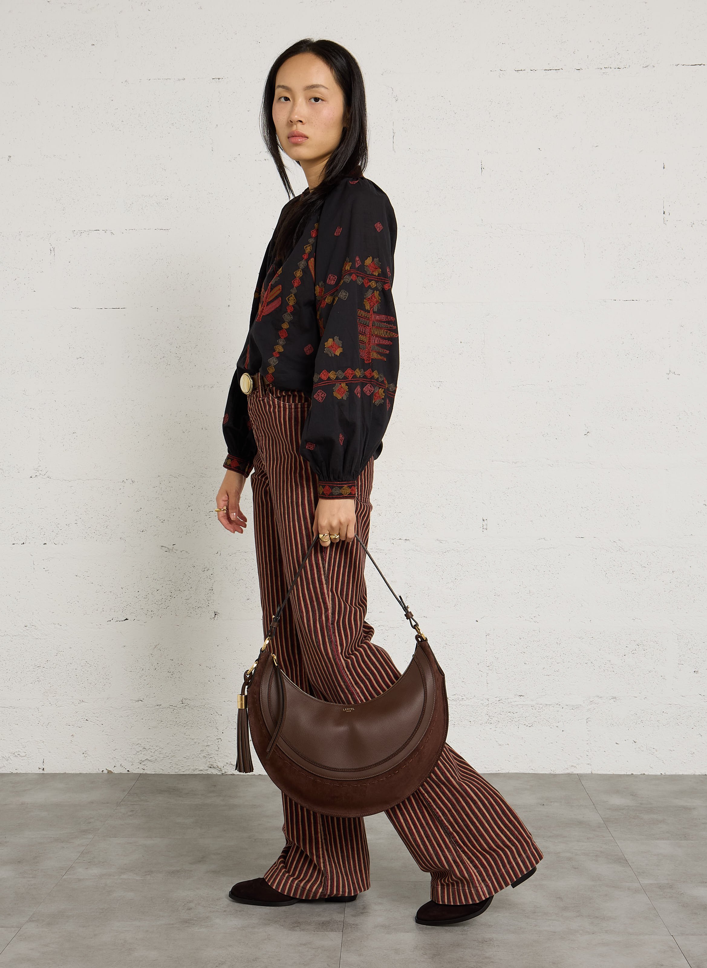 Max Petit Modèle - Hobo-Bag aus Leder mit Reißverschluss LANCEL Braun