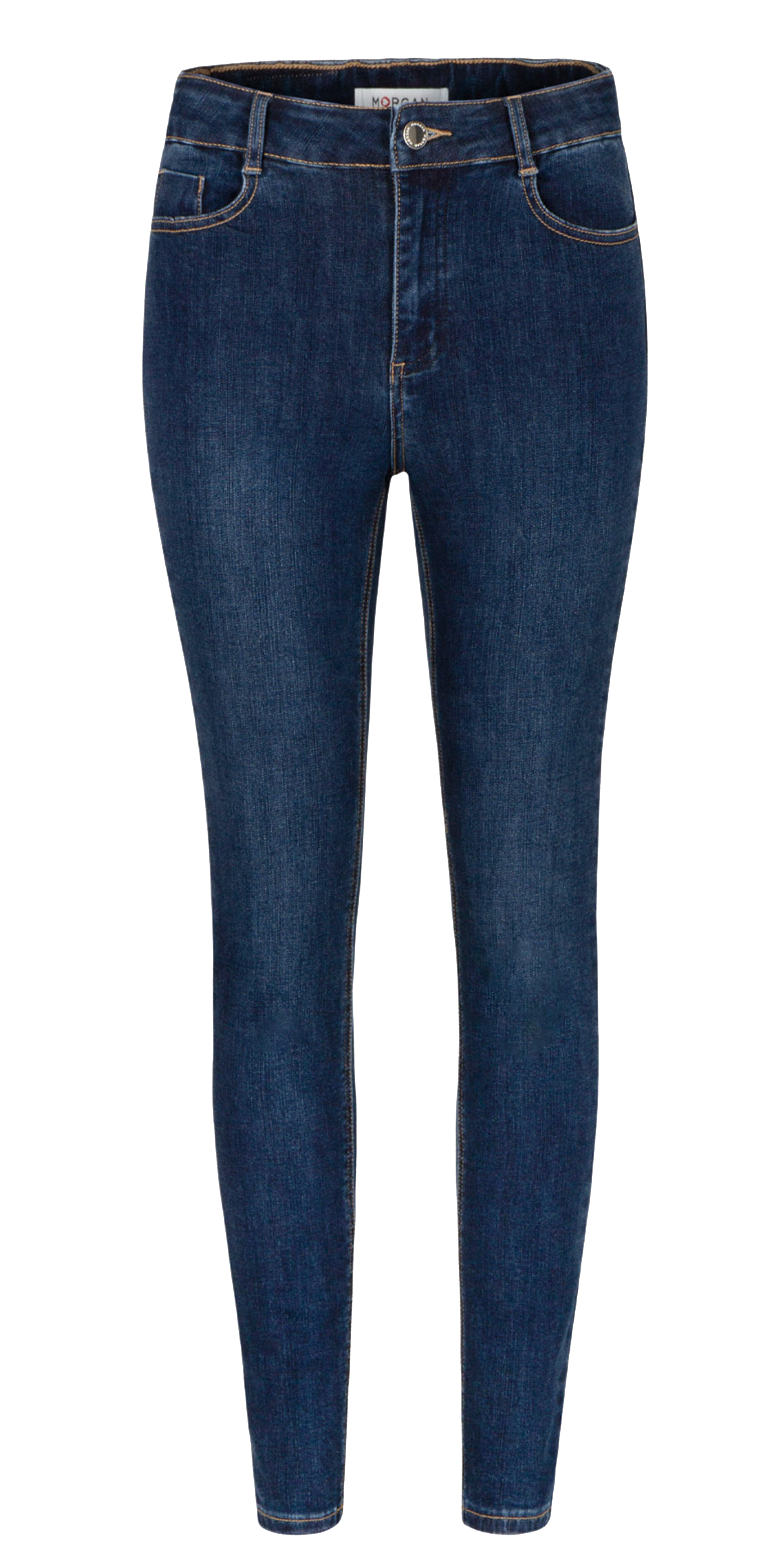 High-rise slim-fit 7/8 jeans MORGAN Blue