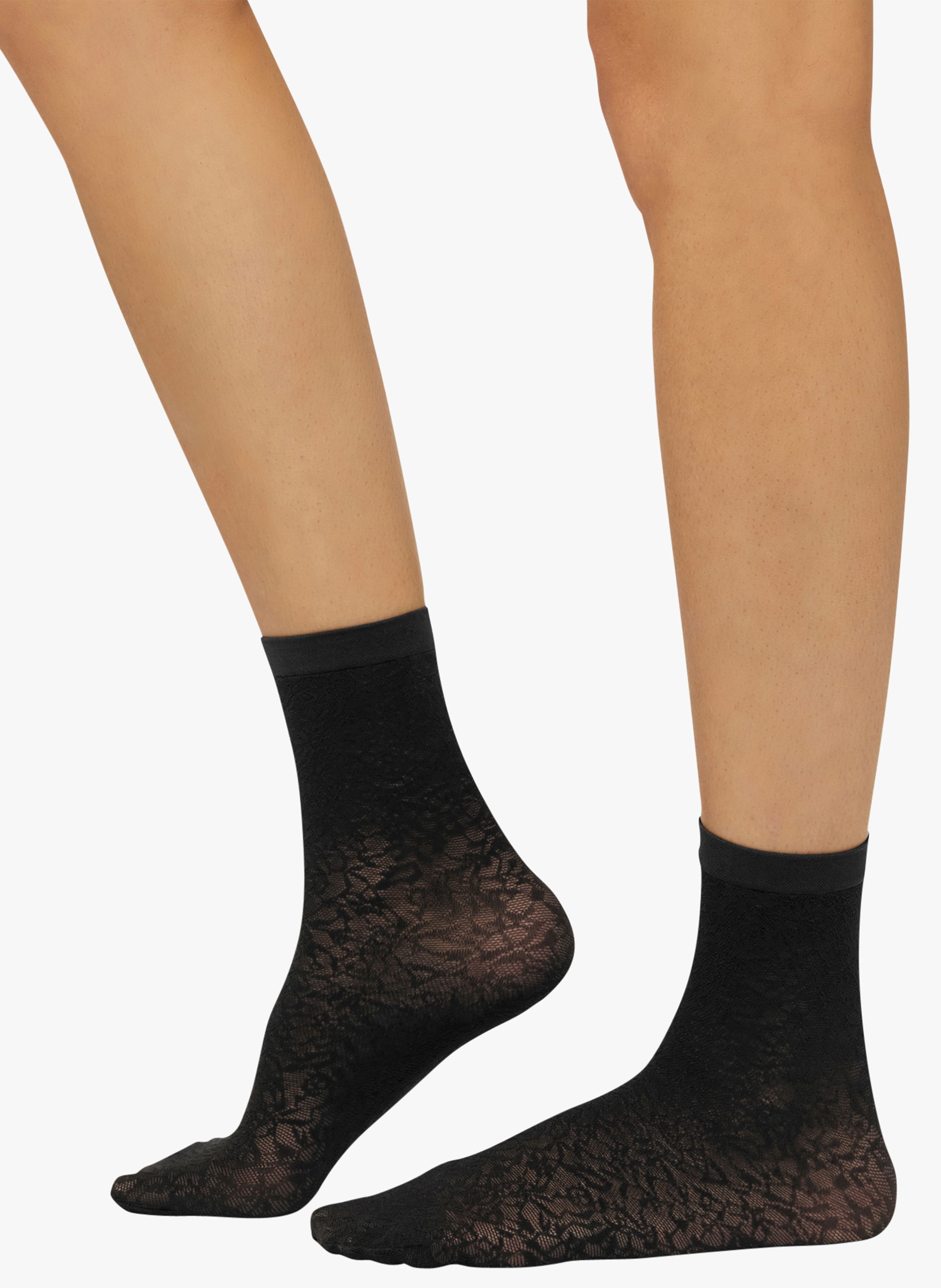 Jacquard Socks Black Wolford Women Place des Tendances