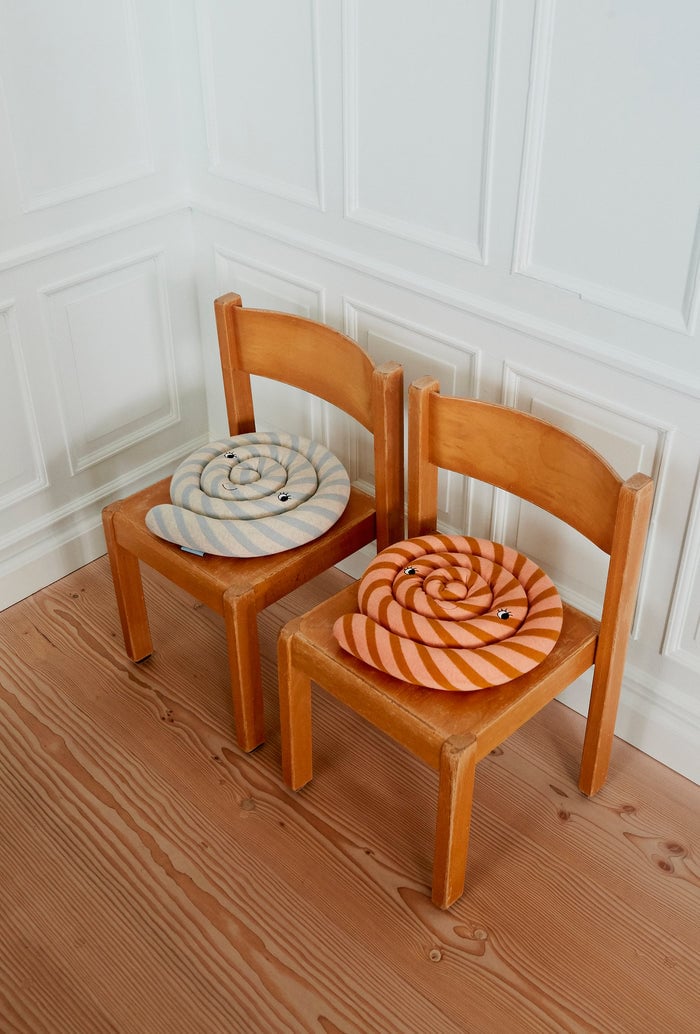 Cotton and polyester cushion OYOY LIVING DESIGN Blue