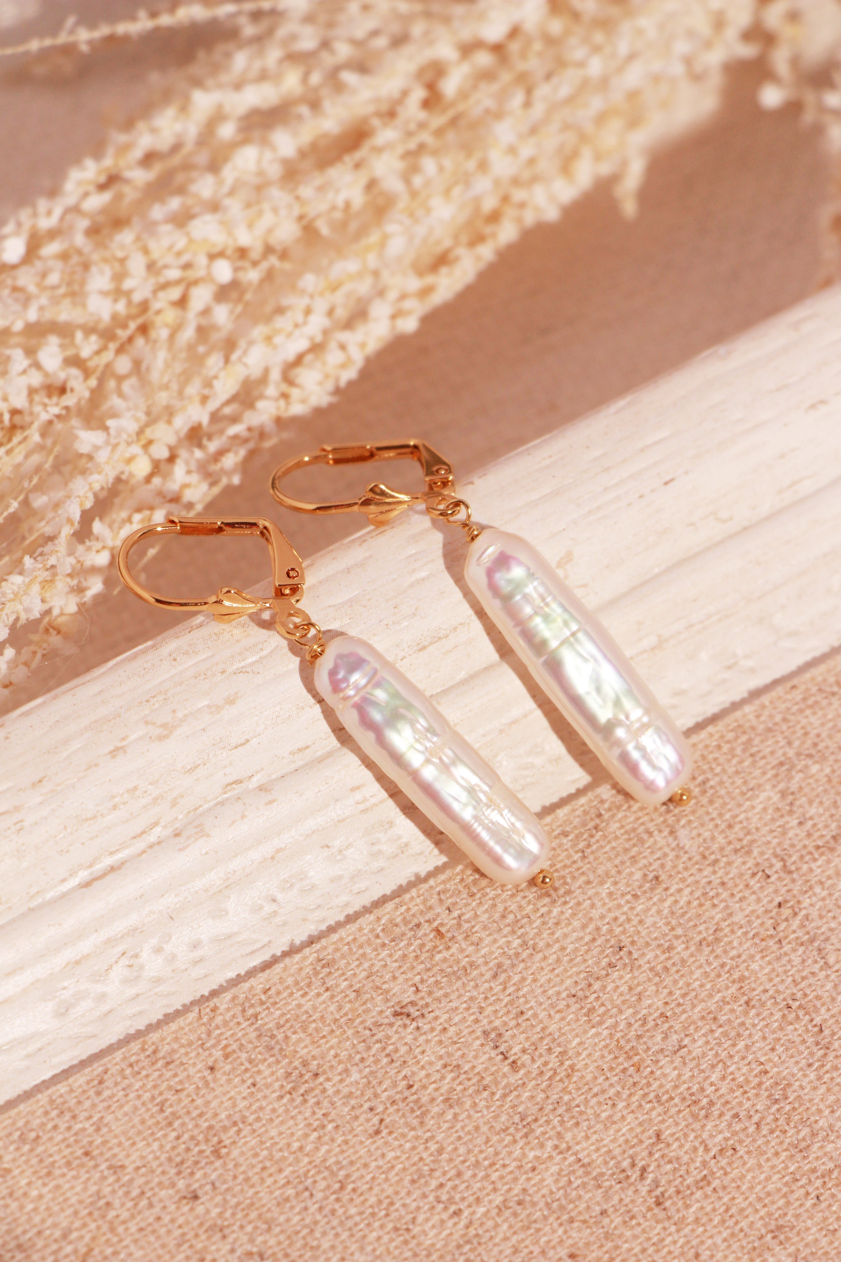 Earrings moon NILAI Golden