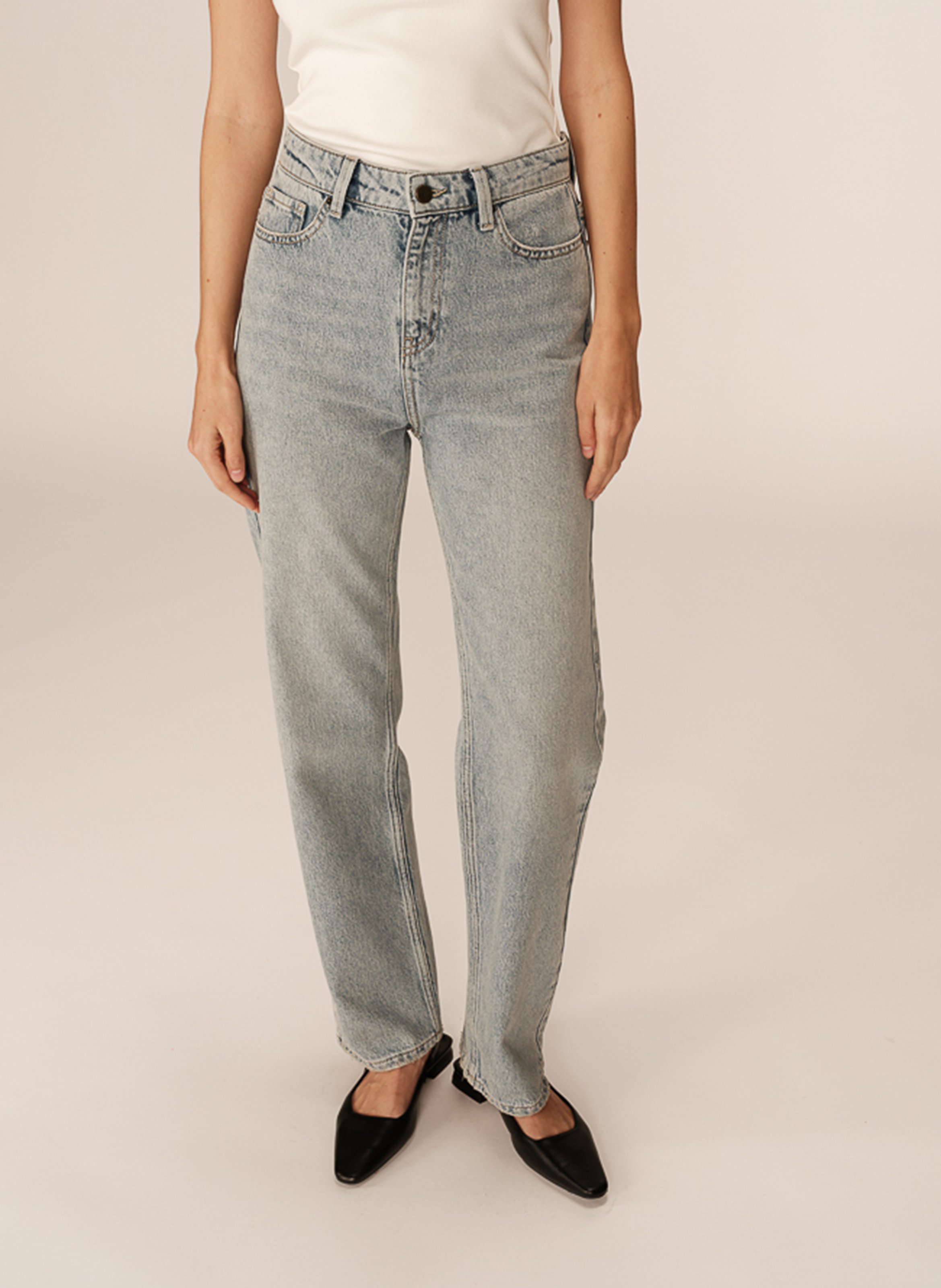 High-rise jeans GRACE ET MILA Blue