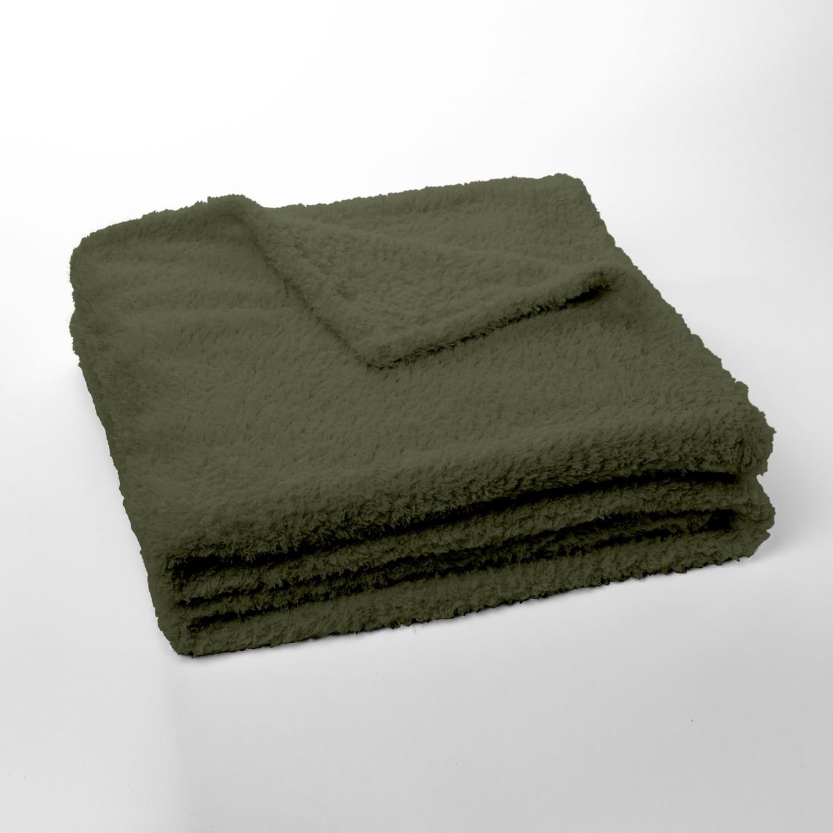 Solid fleece plaid TODAY LINGE DE MAISON Green