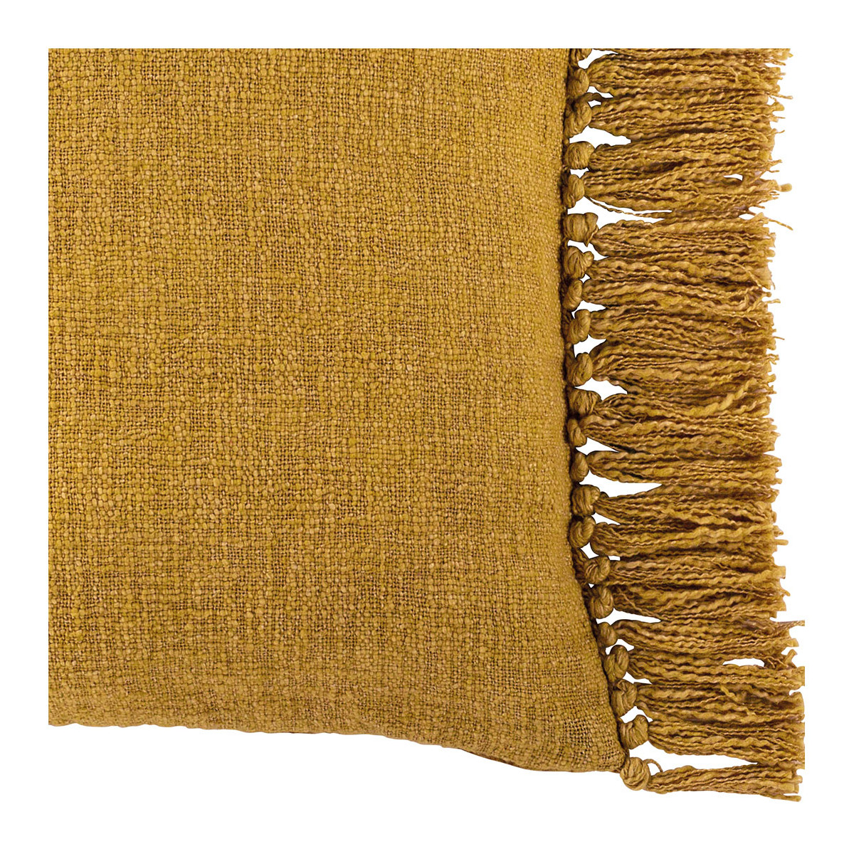 Iridescent velvet cushion cover BLANC D'IVOIRE Yellow