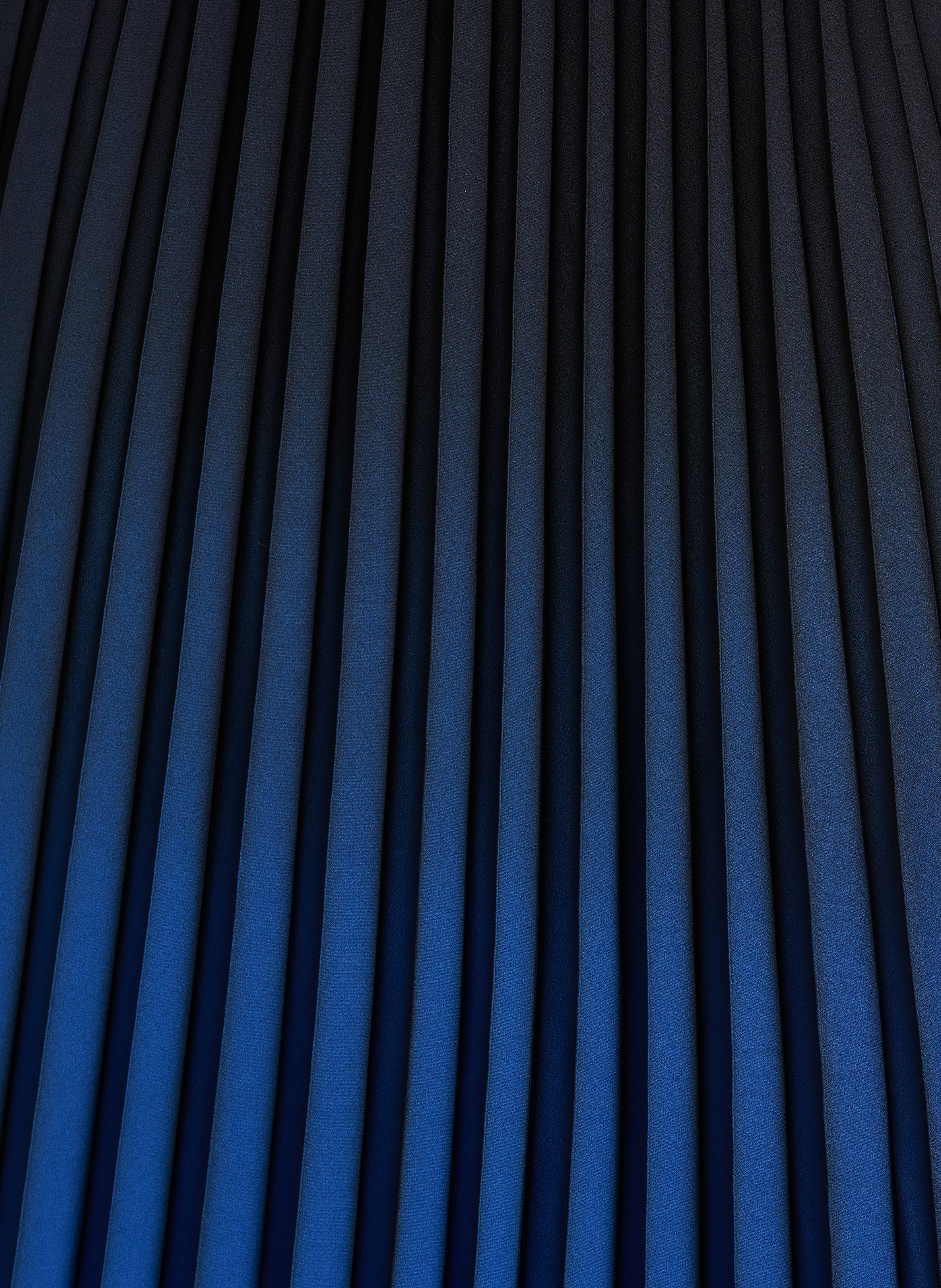 Long sunray pleated skirt LA FEE MARABOUTEE Blue