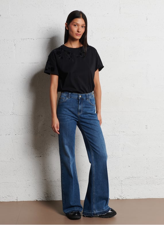 Jeans Dritti, Vita Media, Elasticizzati - Acquista Online Su - Foto 9