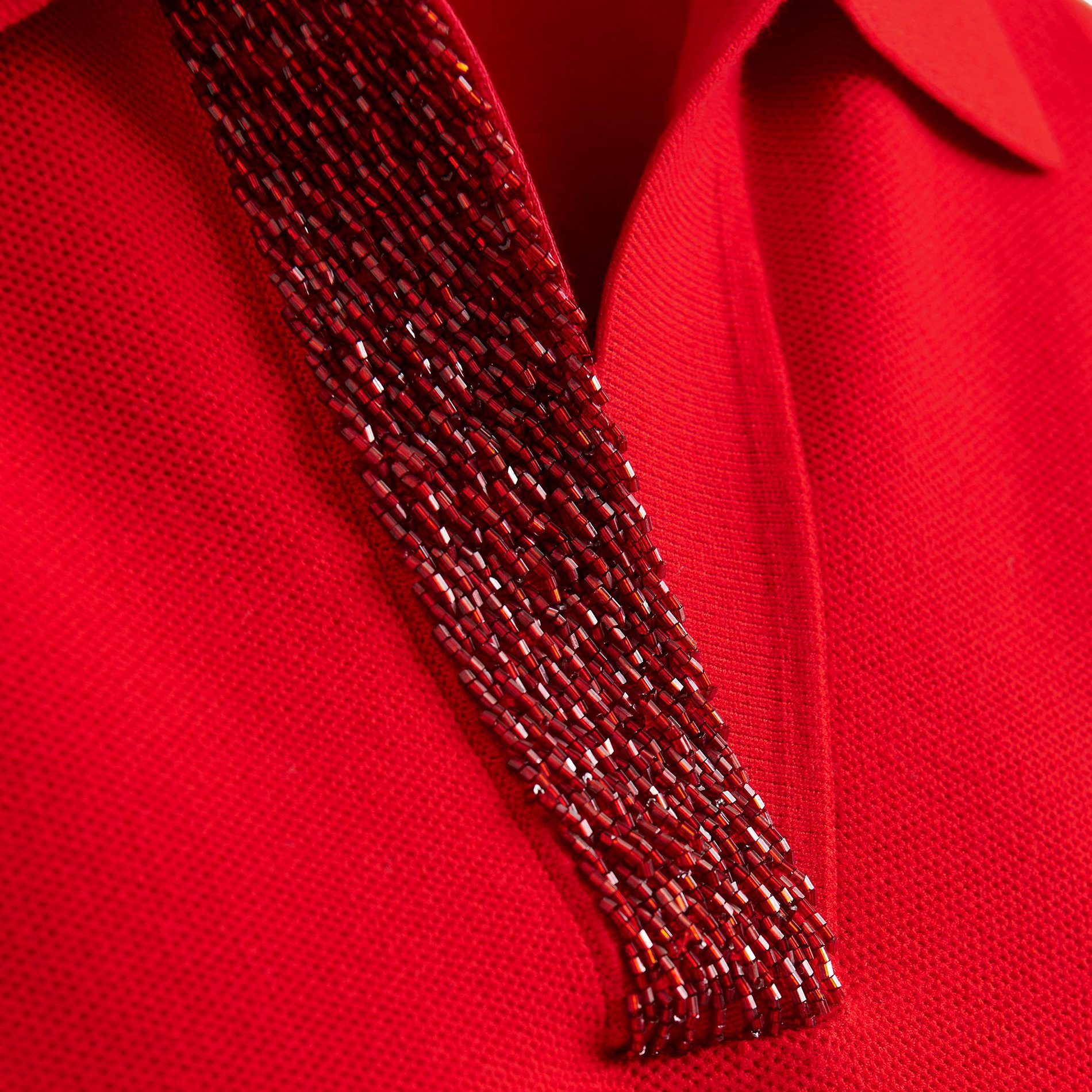 Polo knit high neck ESSENTIEL ANTWERP Red