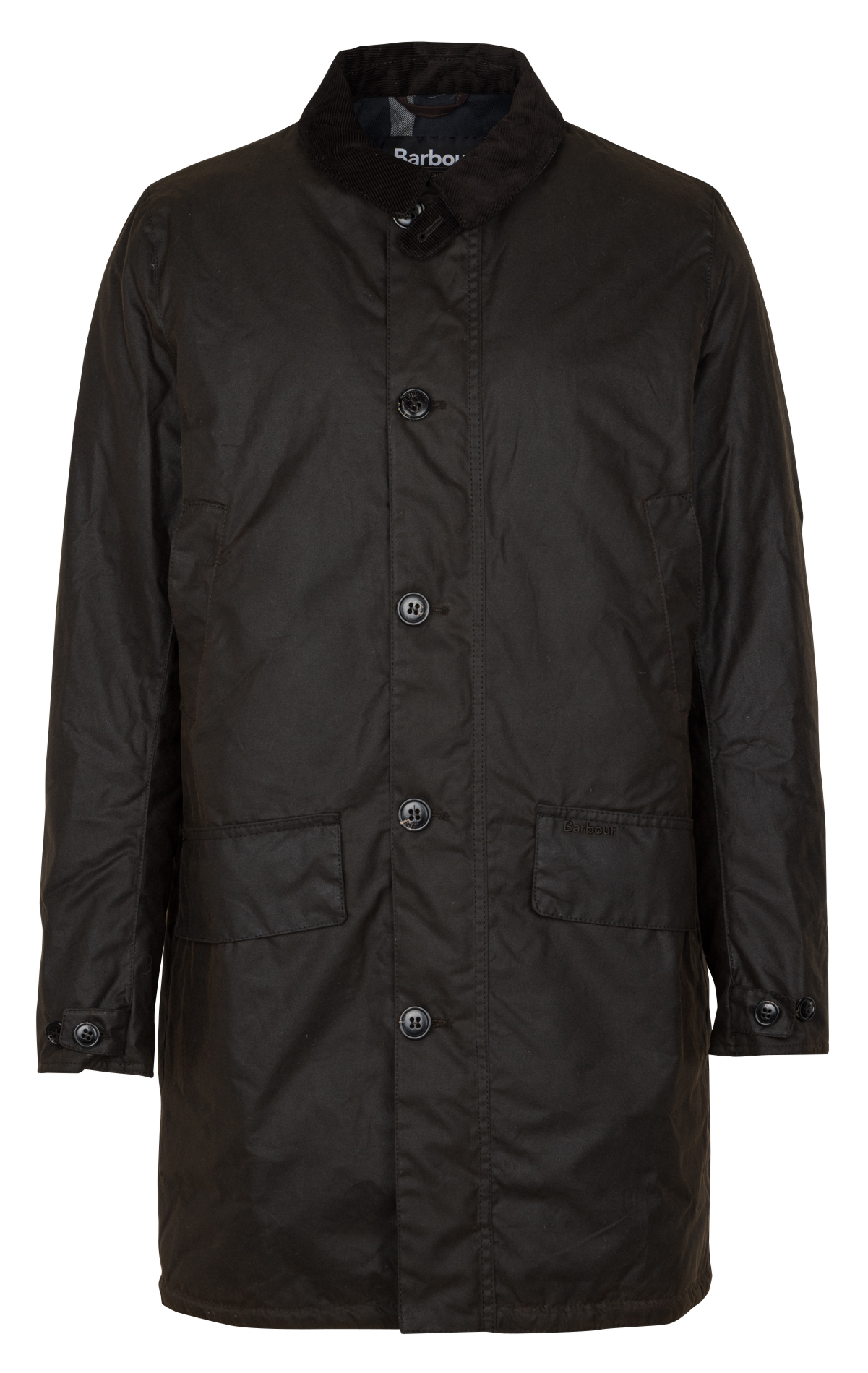 Jas van katoen met klassieke kraag BARBOUR Bruin