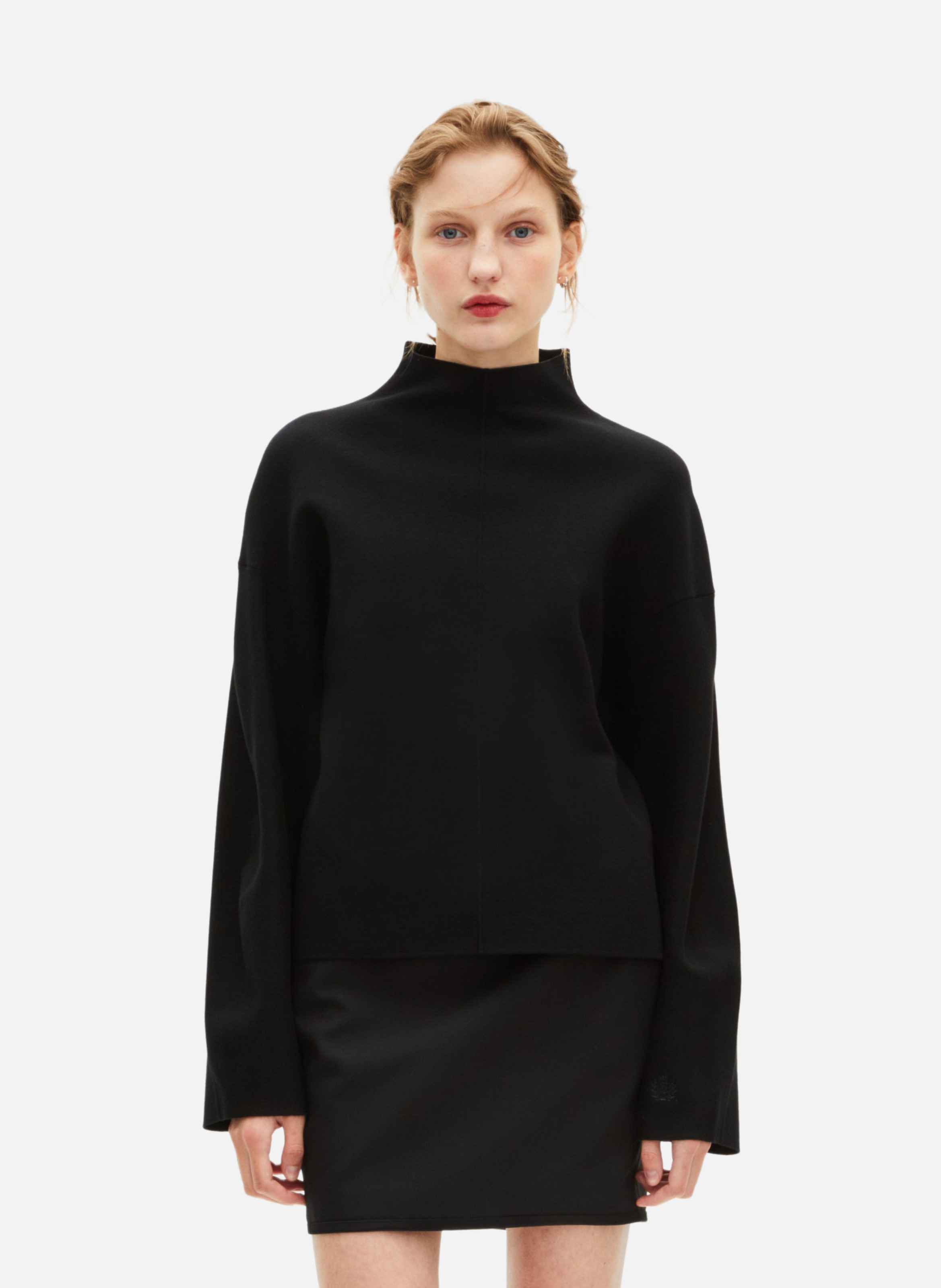 Funnel-neck sweater THE KOOPLES Black
