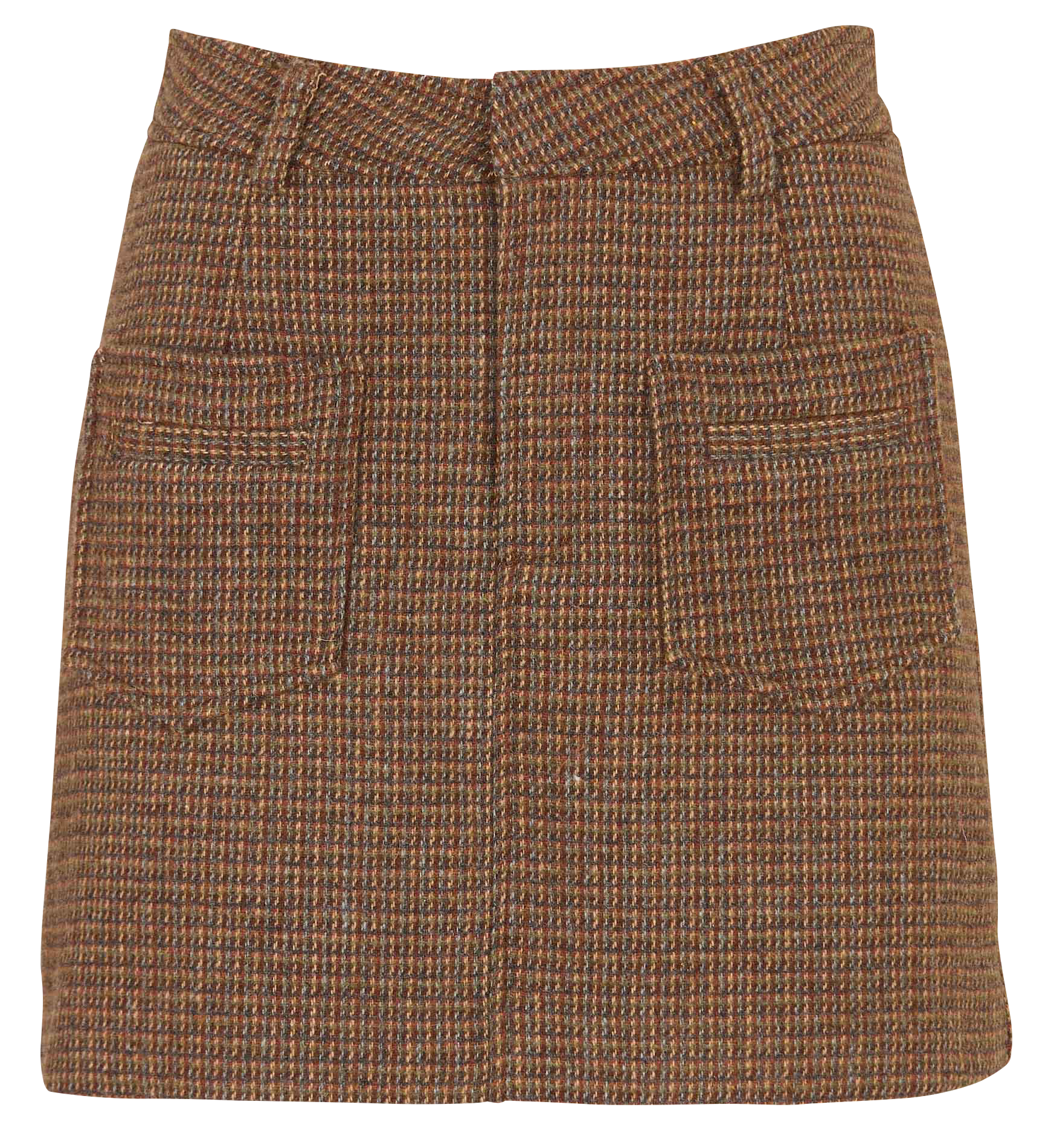 Jupe courte imprimée SEE U SOON Marron