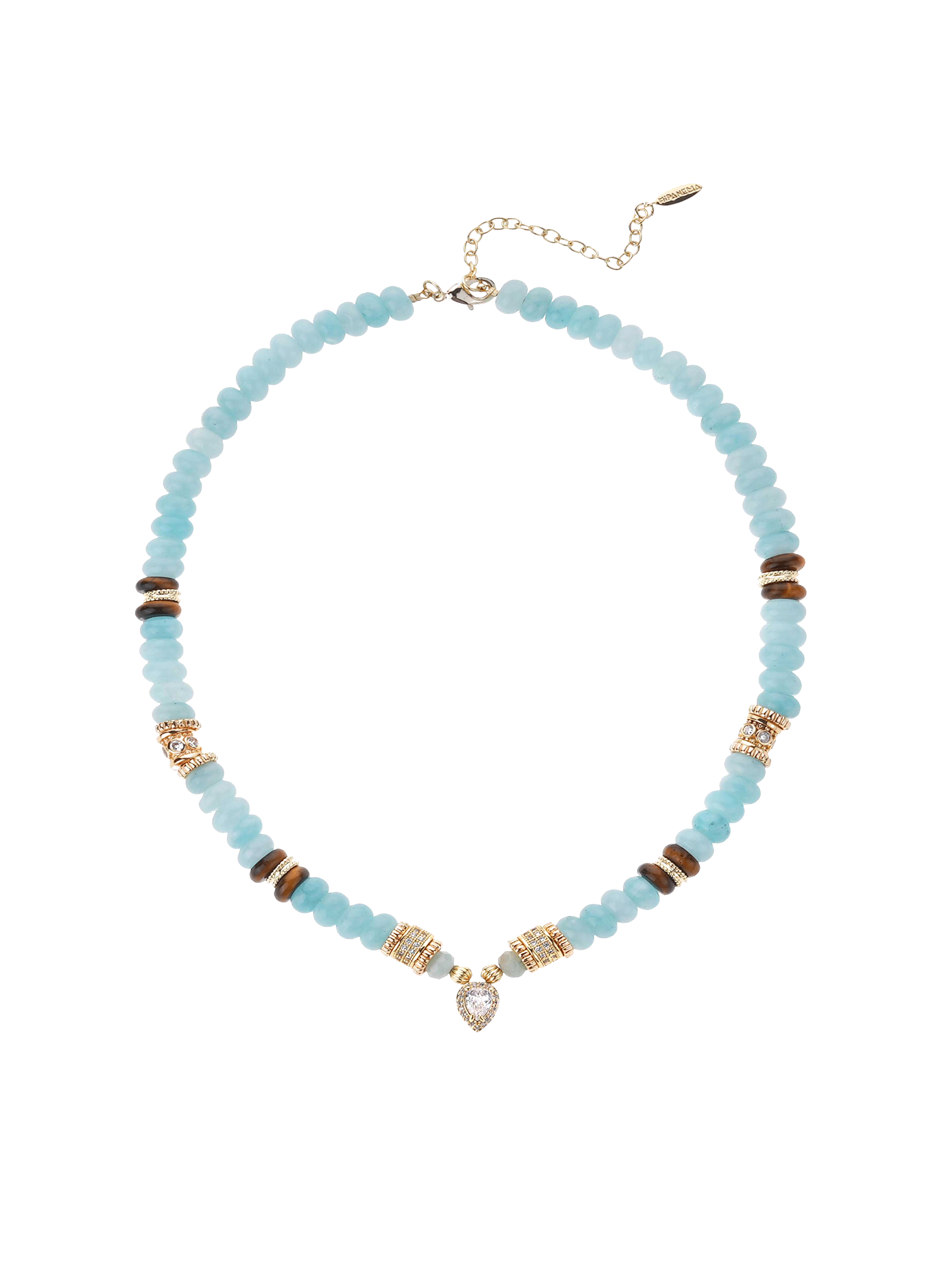 Pearl necklace with pendant HIPANEMA Blue