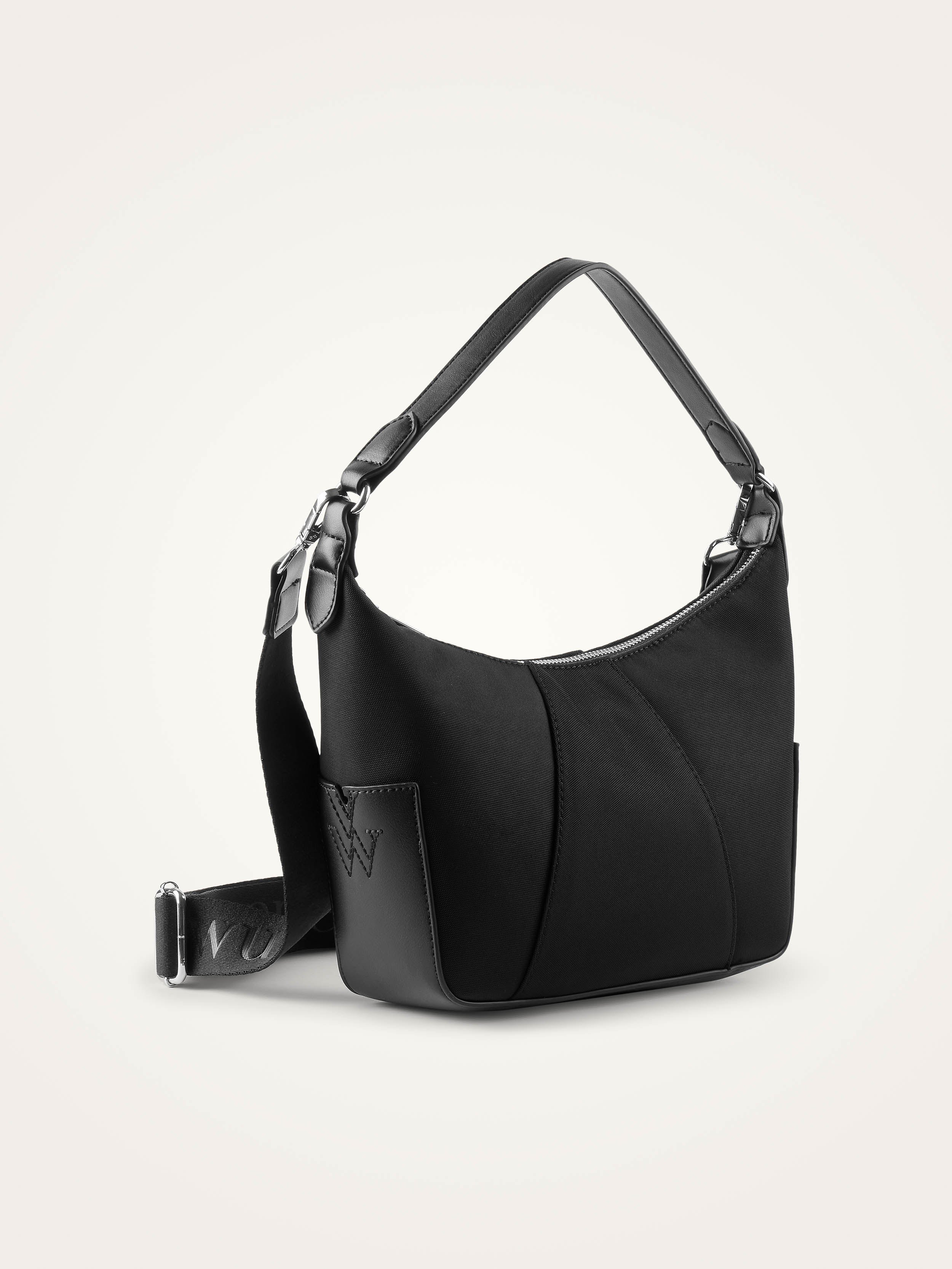Small nylon hobo bag VANESSA WU Black