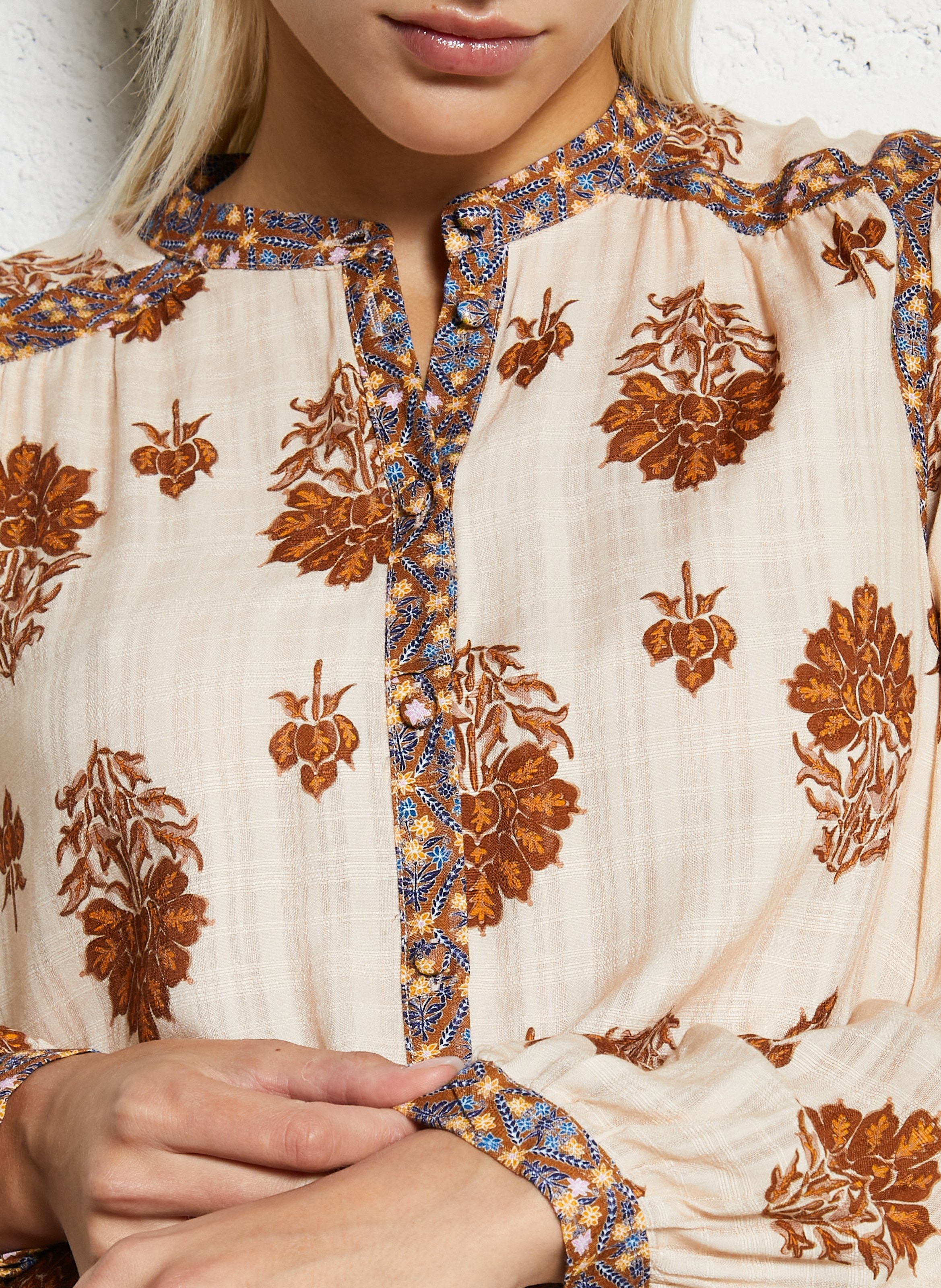 Chemise ample col mao LA PETITE ETOILE Multicolore