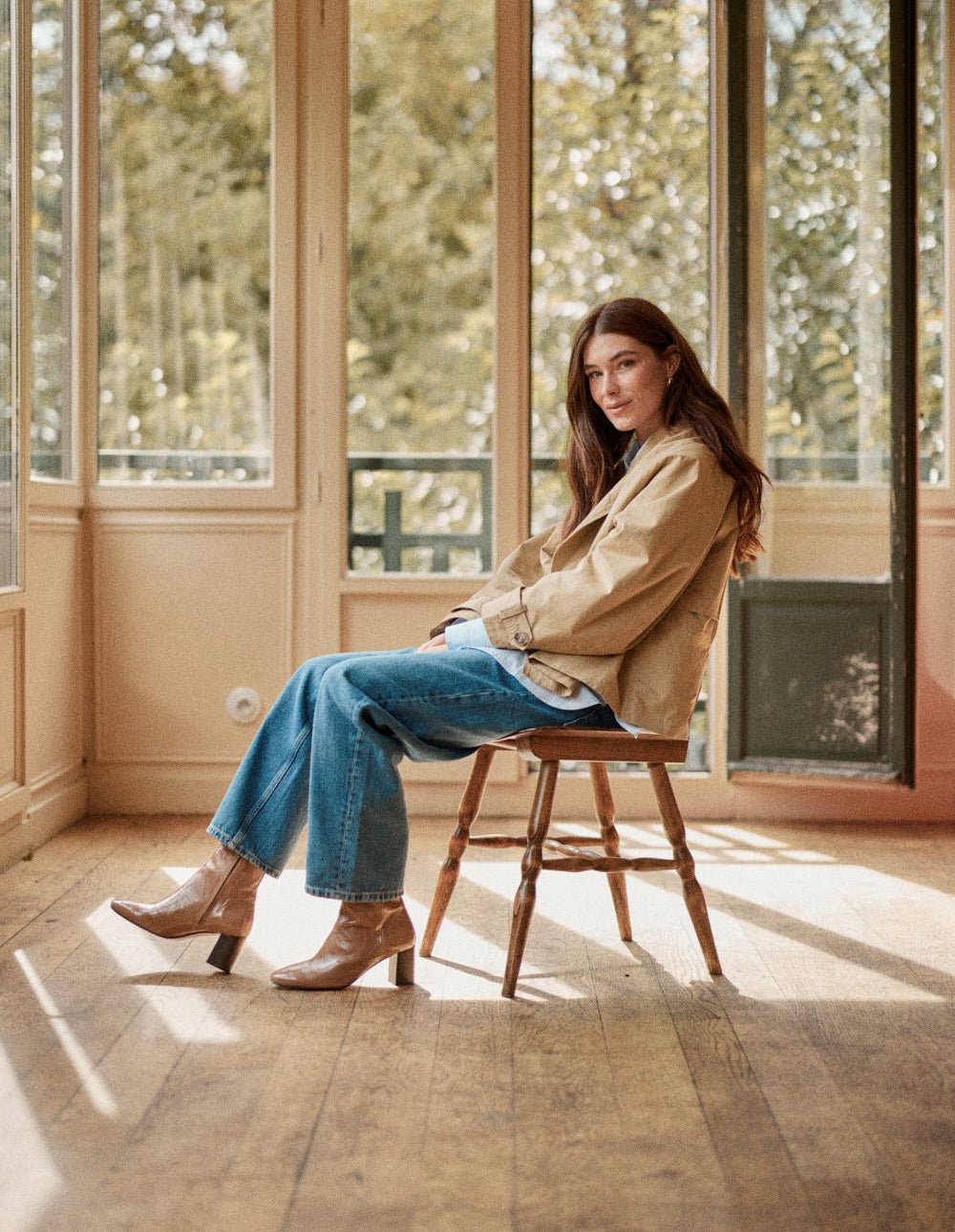 Ankle boots with heel ODAJE EX. M.MOUSTACHE Brown