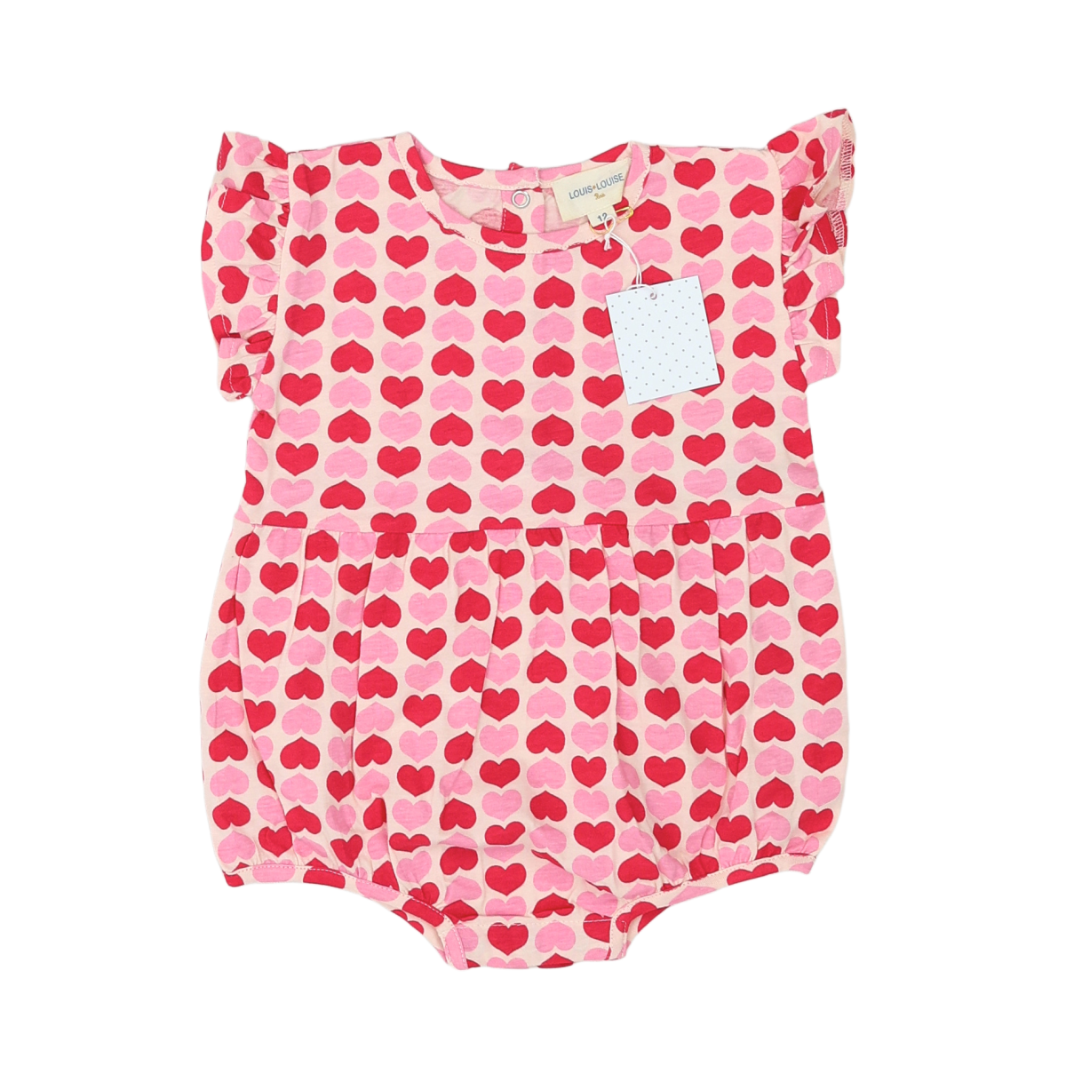 Pink Baby Romper - 12 months LOUIS LOUISE - Seconde Main Pink