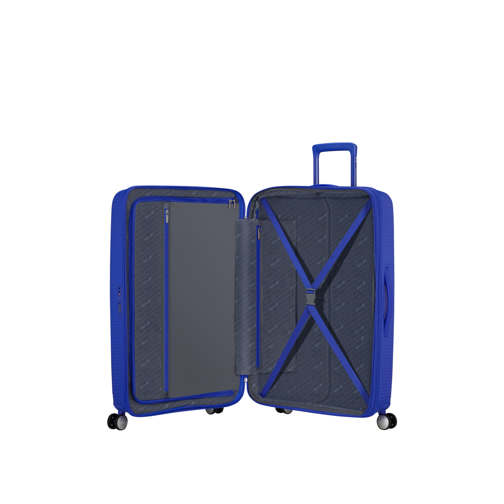 Soundbox suitcase 4 wheels size L AMERICAN TOURISTER Blue