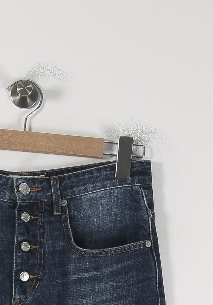 Cropped slim jeans with studs ISABEL MARANT ÉTOILE - SECONDE MAIN Blue